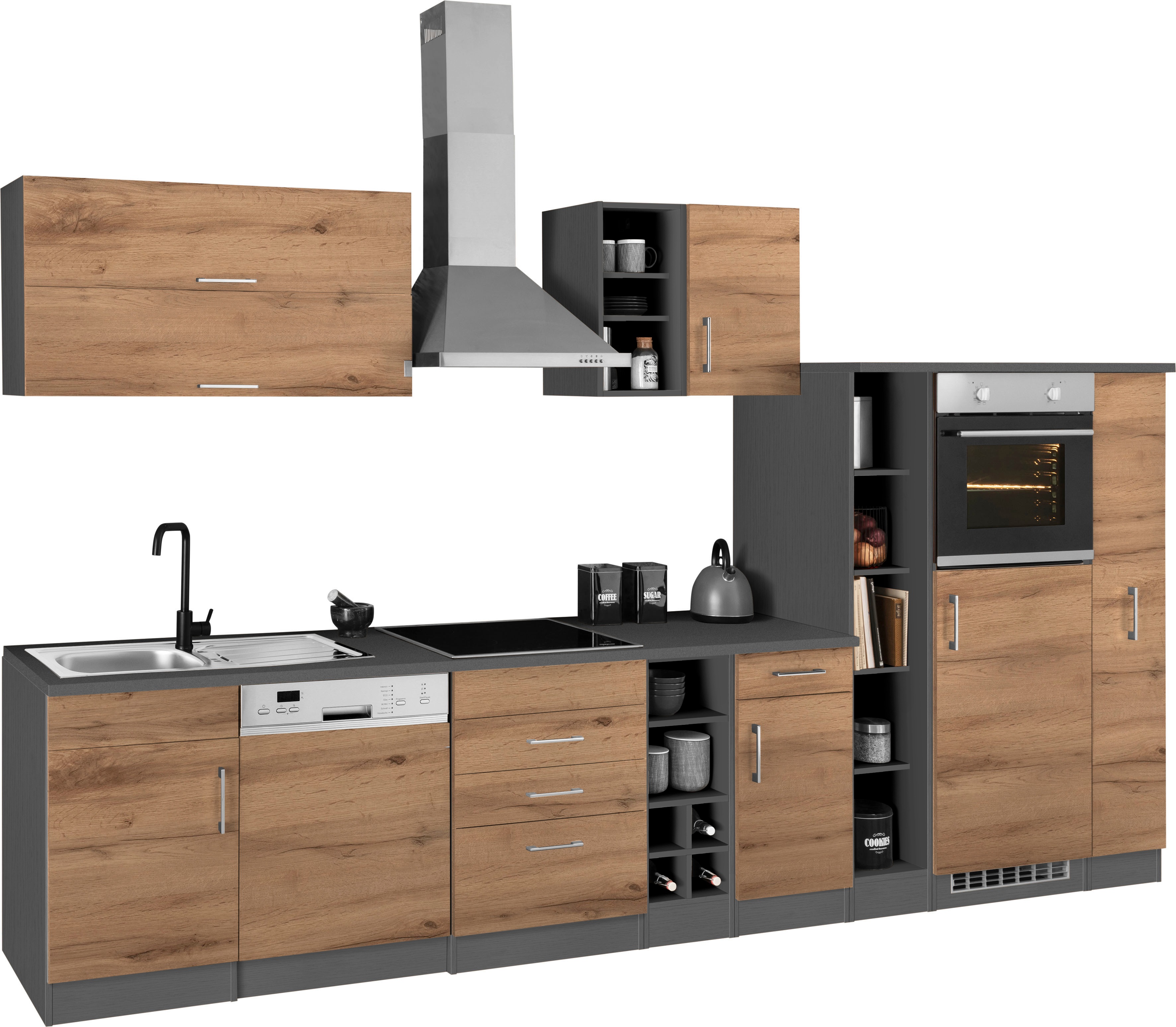 Thumbnail - KOCHSTATION Küchenzeile "KS-Colmar" mit E-Geräten, Breite 360 cm