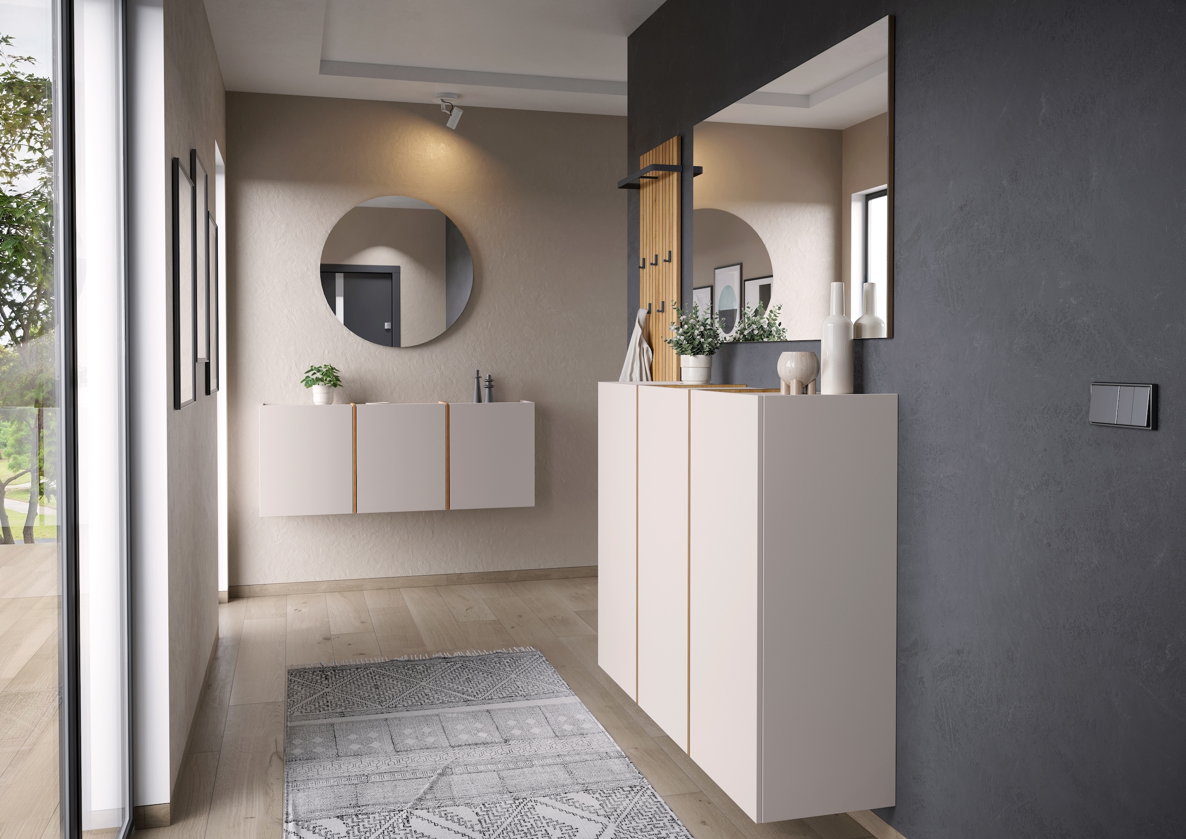 GERMANIA Garderobenpaneel »GW-Libbiano Plus« 1 Stk. tlg. ohne Styropor verpackt