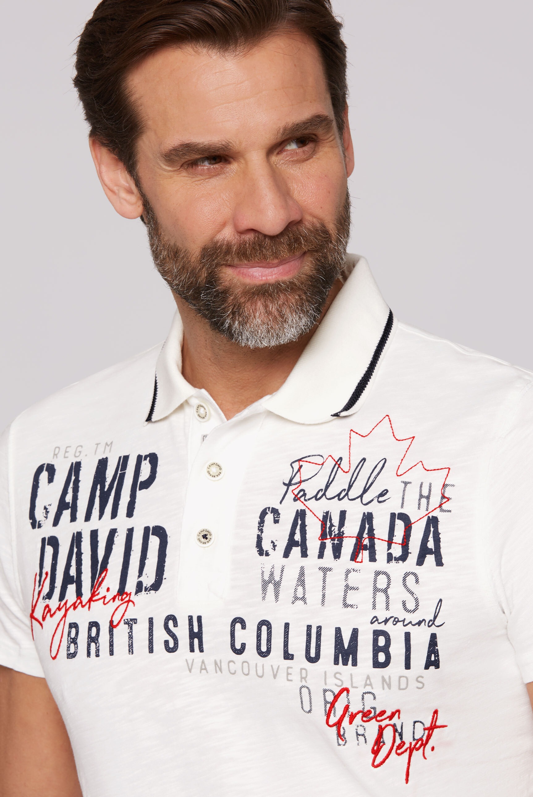 CAMP DAVID Poloshirt, aus Baumwolle