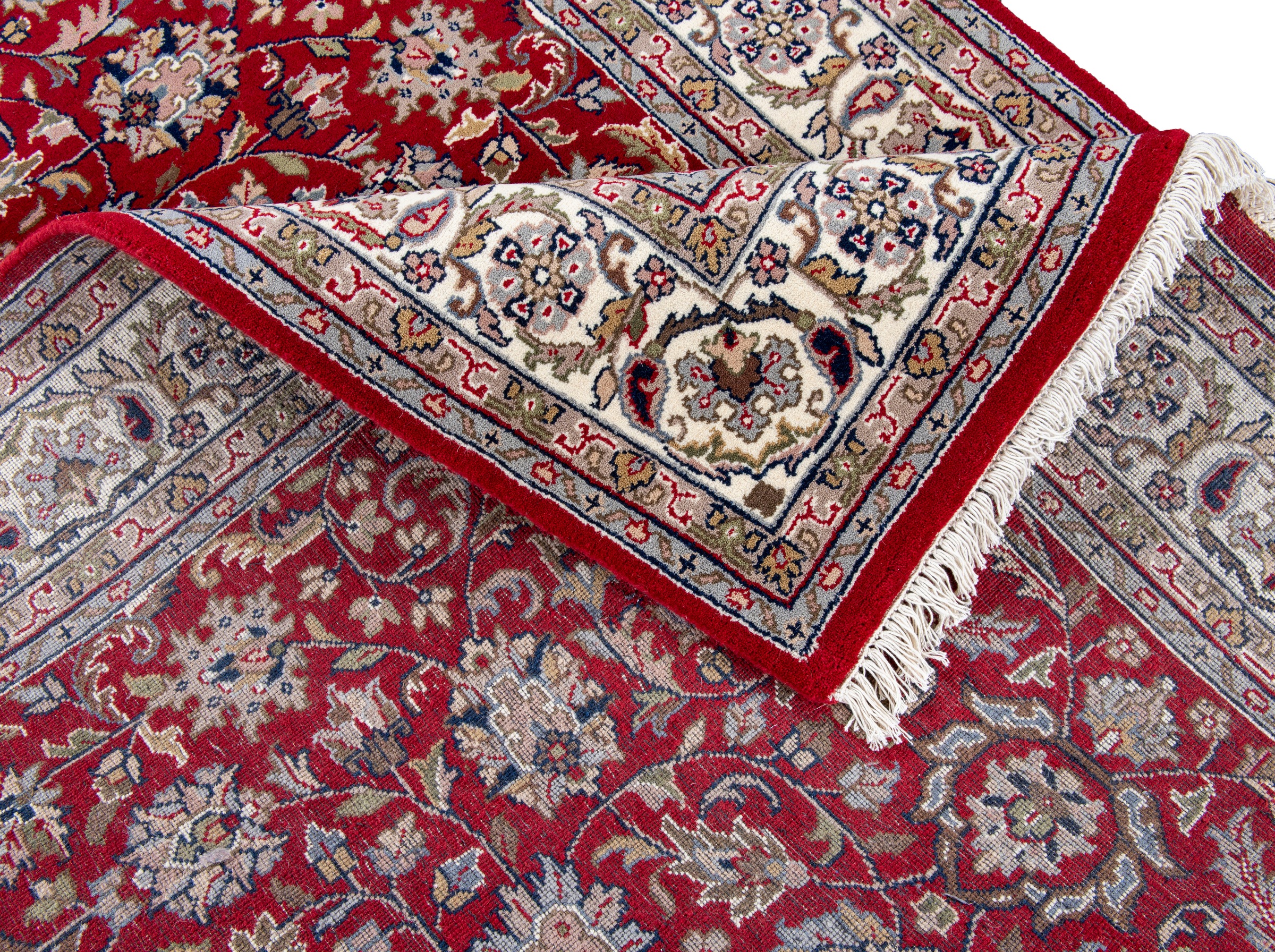 my home Orientteppich »BI Oriental«, rechteckig, 12 mm Höhe, reine Wolle, handgeknüpft, orientalisches Design, mit Fransen