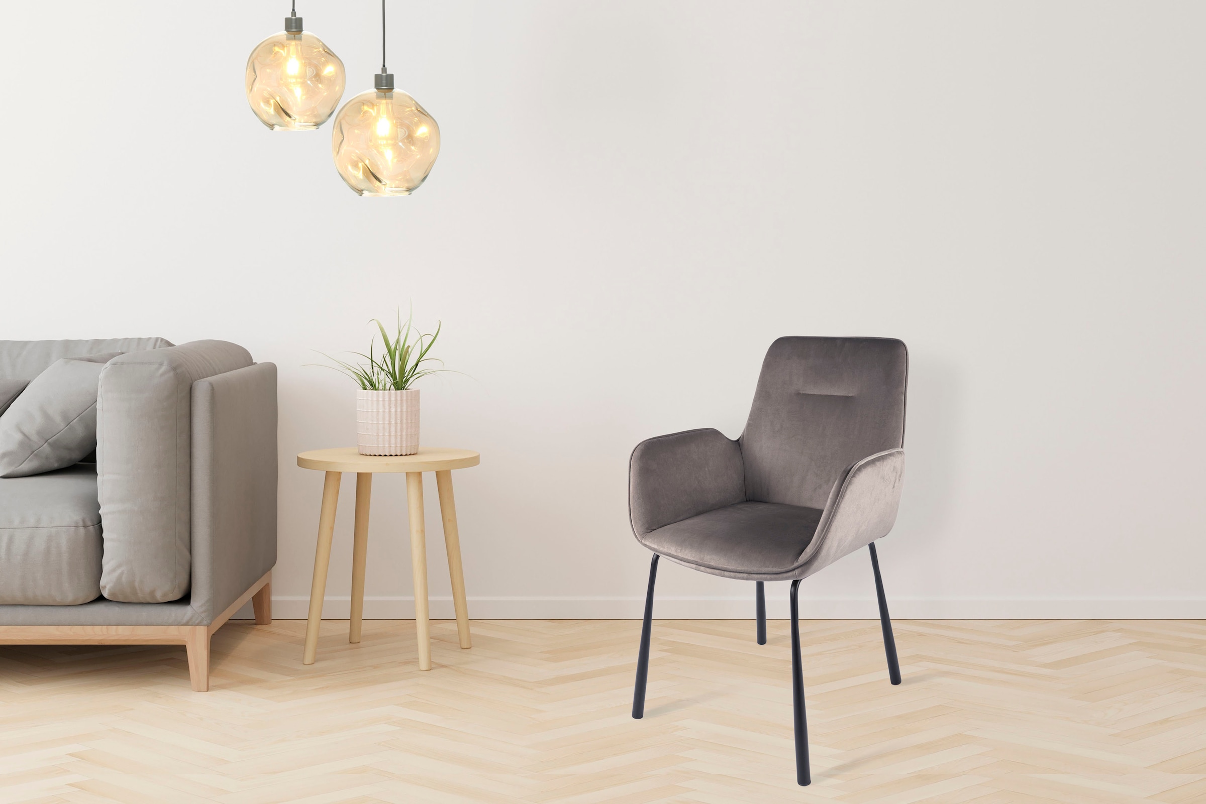 Kayoom Polsterstuhl »Stuhl Eliot 125, Retro-Stuhl,elegantes Design in schlichter Gestaltung«, 1 St., stilvoll, pflegeleicht, Rückenlehne mit stilvoller Ziernaht