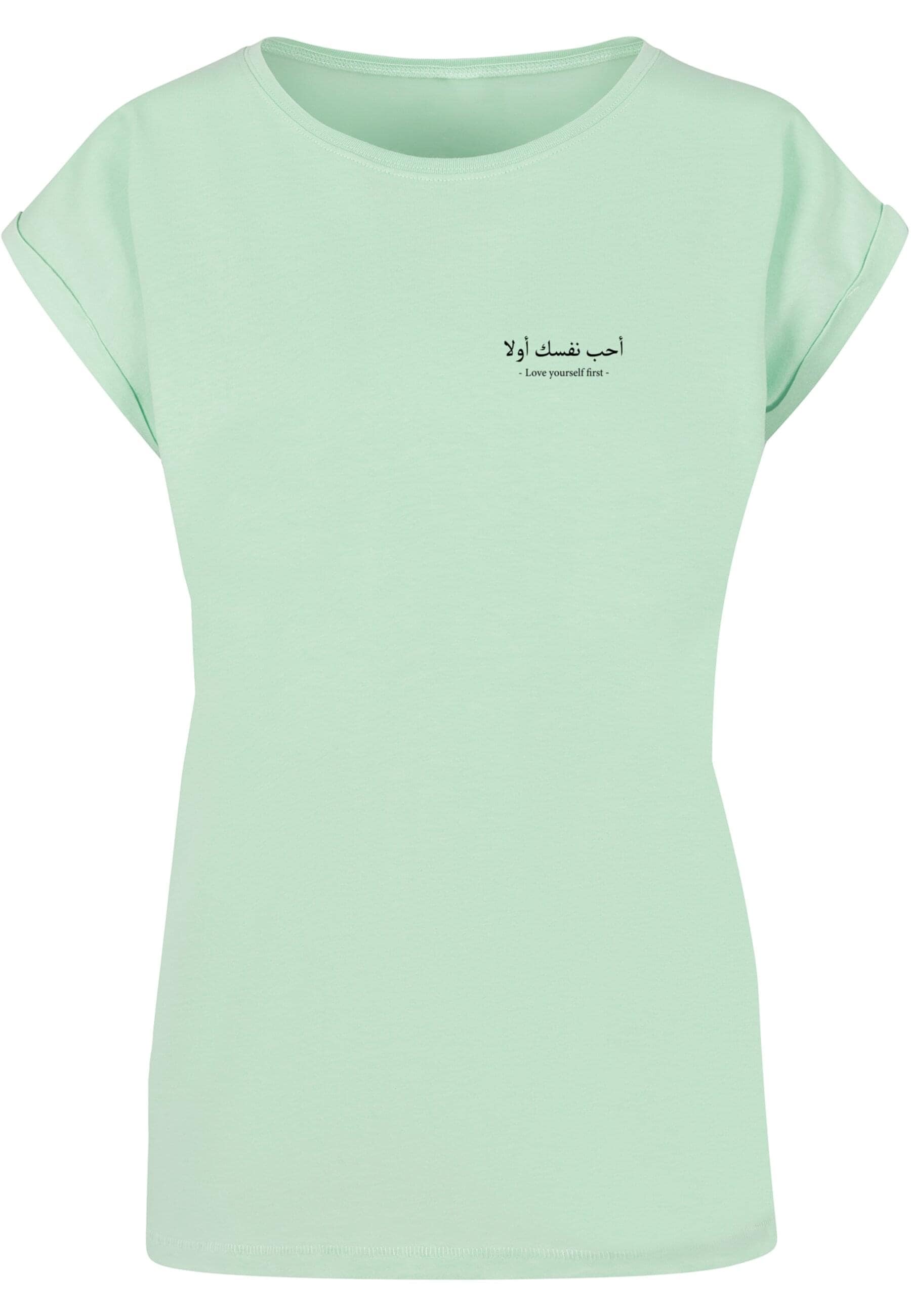 Merchcode T-Shirt »Damen Ladies Love Yourself First Extended Shoulder Tee«,  (1 tlg.) für bestellen | BAUR