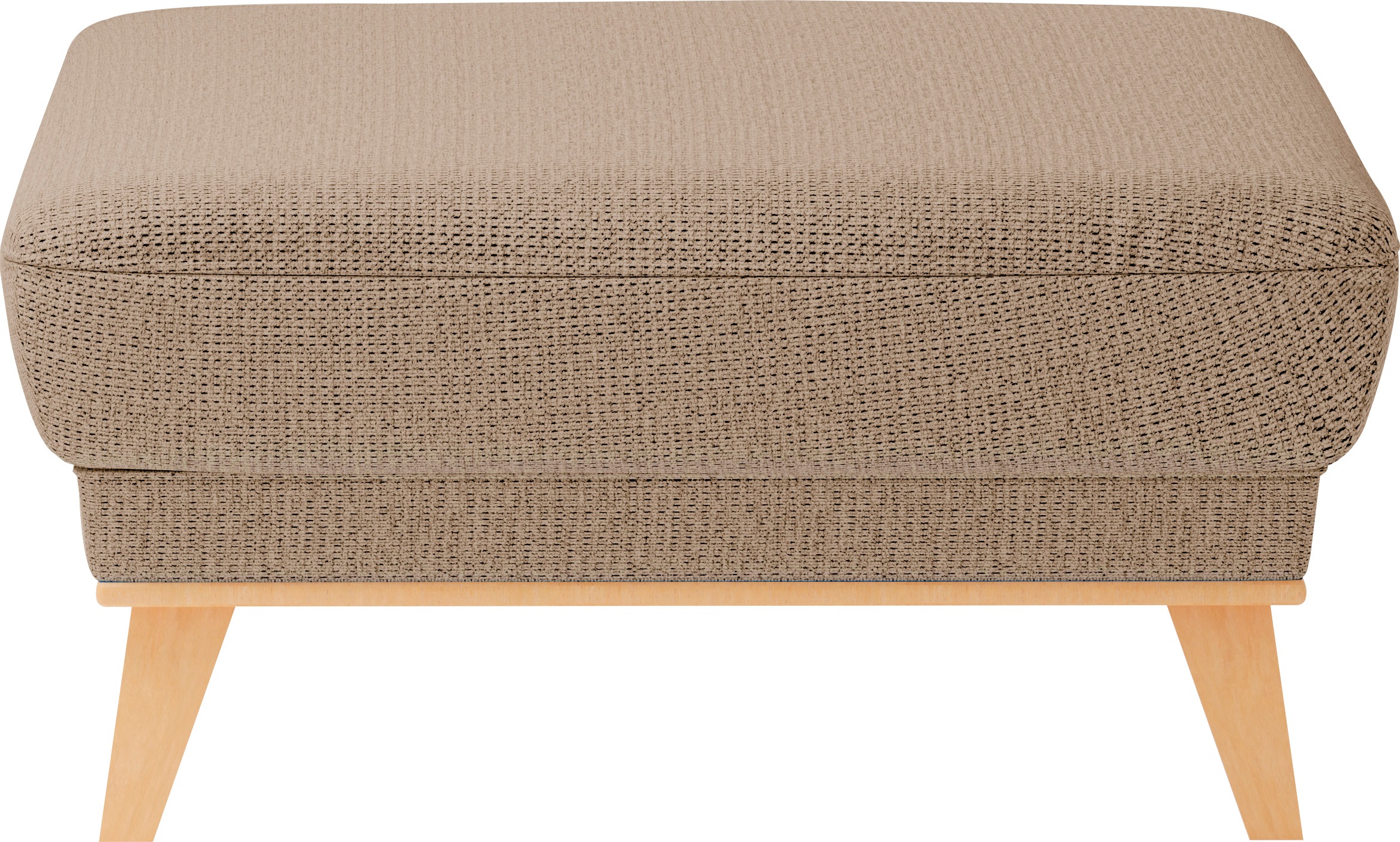 sit&more Polsterhocker »Lavida«, Mit elegantem Holzrahmen