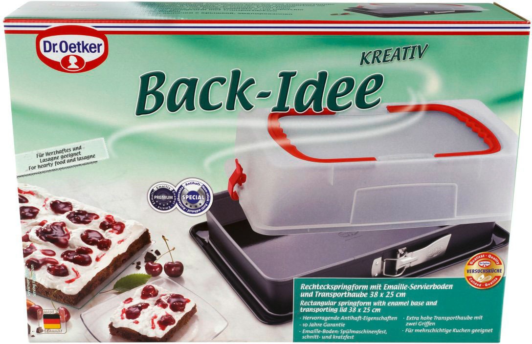Dr. Oetker Küchenhelfer Backform "Kreativ" mit Emailboden und Haube günstig online kaufen