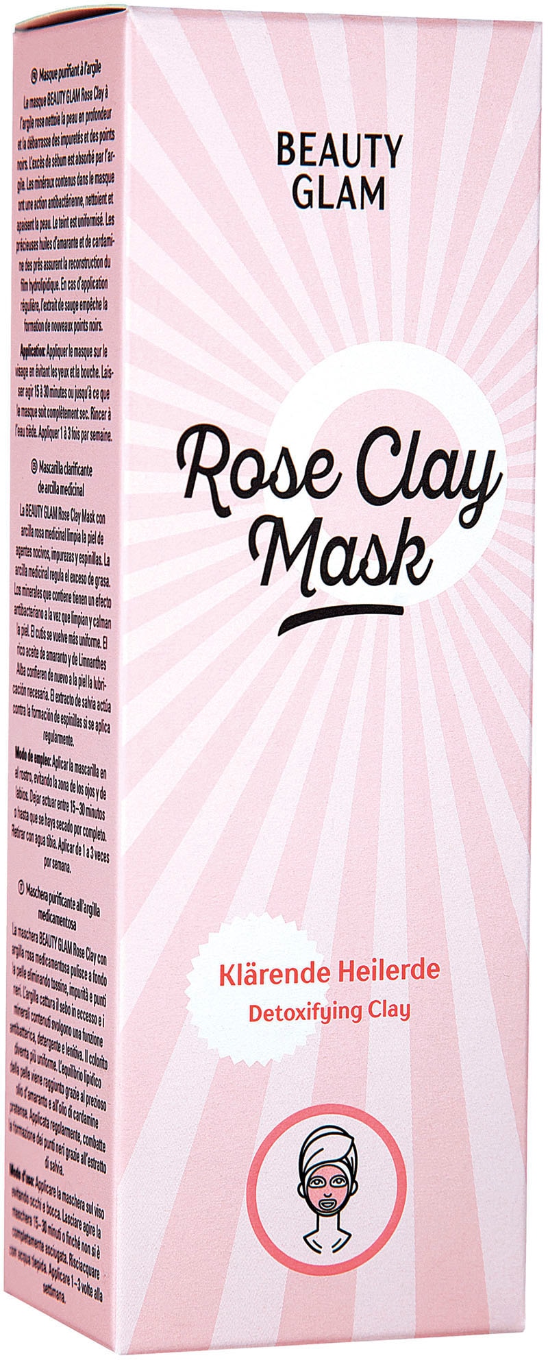 BEAUTY GLAM Gesichtsmaske »Beauty Glam Rose Clay Mask«
