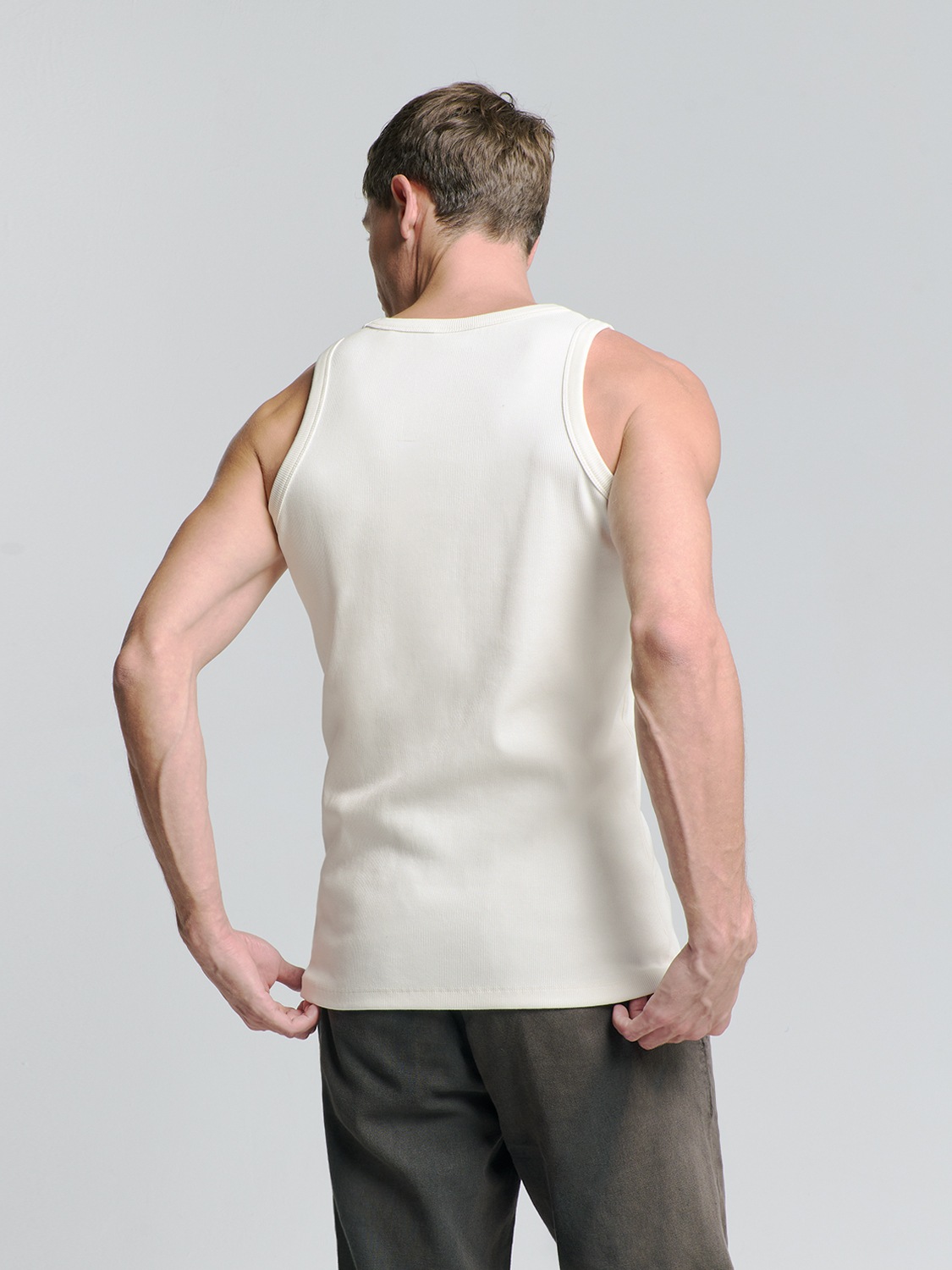NO EXCESS T-Shirt "No Excess Geripptes Unterhemd" günstig online kaufen