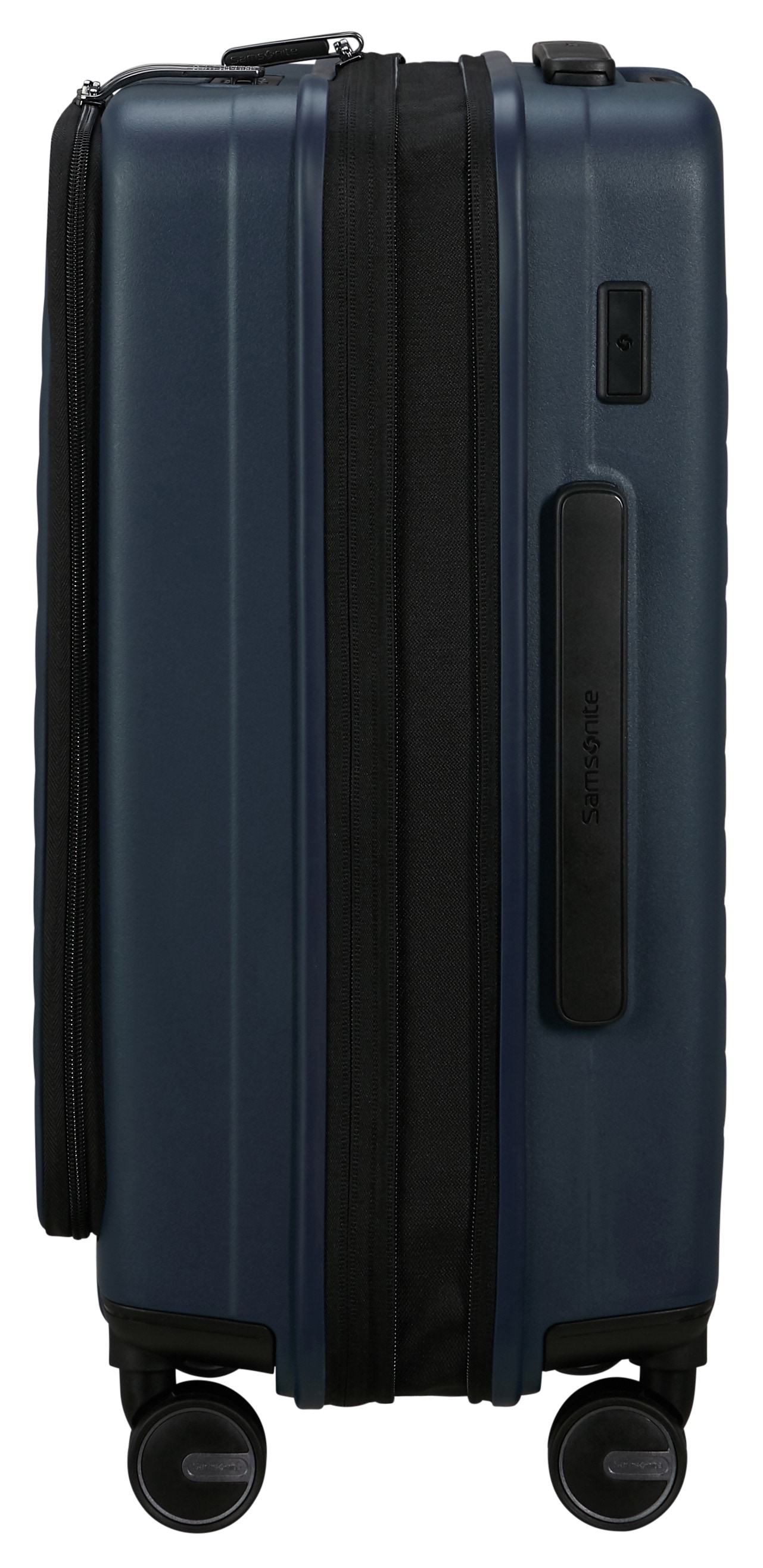 Samsonite Hartschalen-Trolley »RESTACKD, verschiedene Größen und Farben«, (mit Packtaschen), 4 Rollen, Reisekoffer mit TSA Schloss Volumenerweiterung Packtaschen