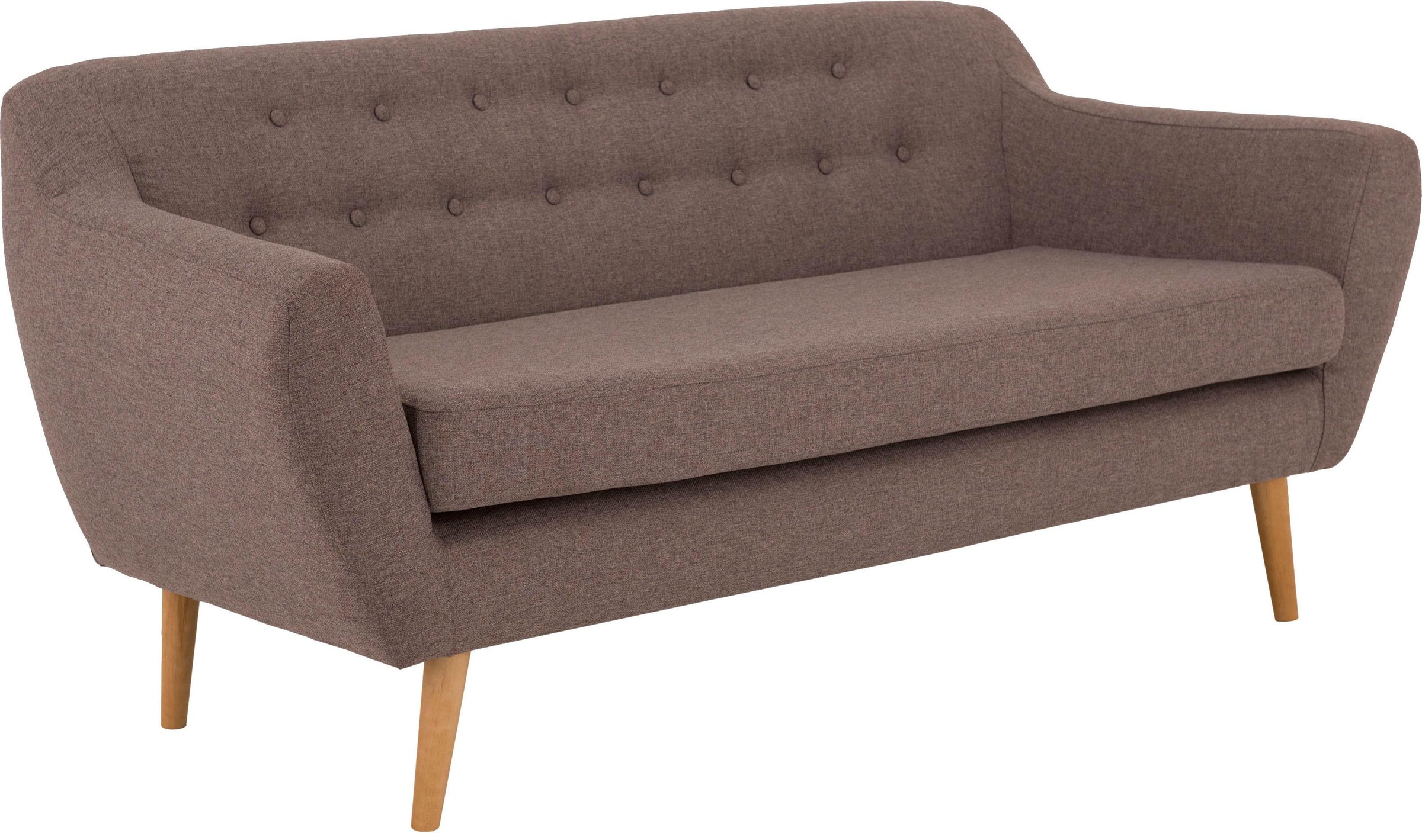 Home affaire 3-Sitzer "Renne" mit Heftung im Rücken im skandinavischem Stil günstig online kaufen