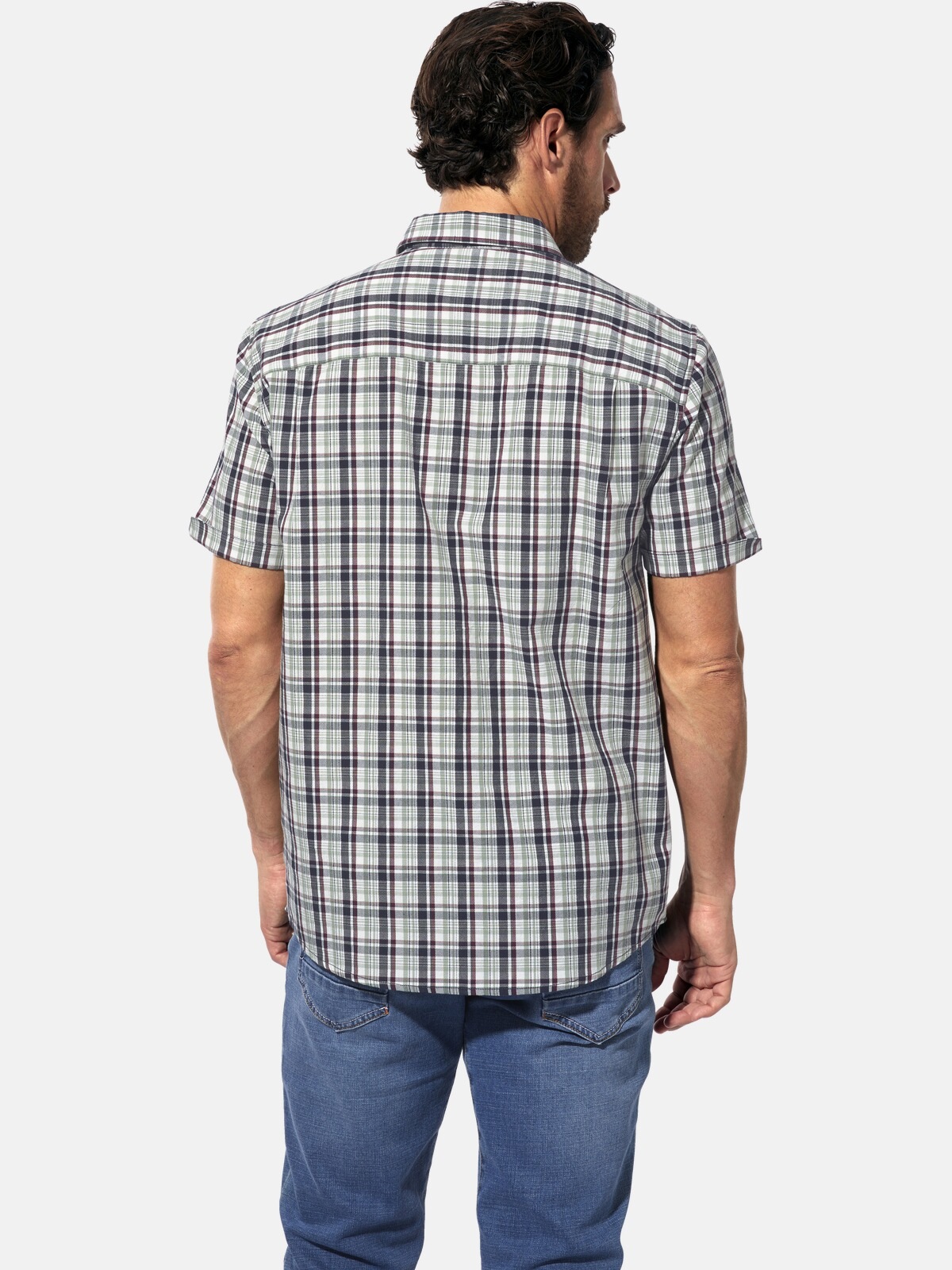 BABISTA FERRIBELLI Short Sleeve Shirt White Check XL 3