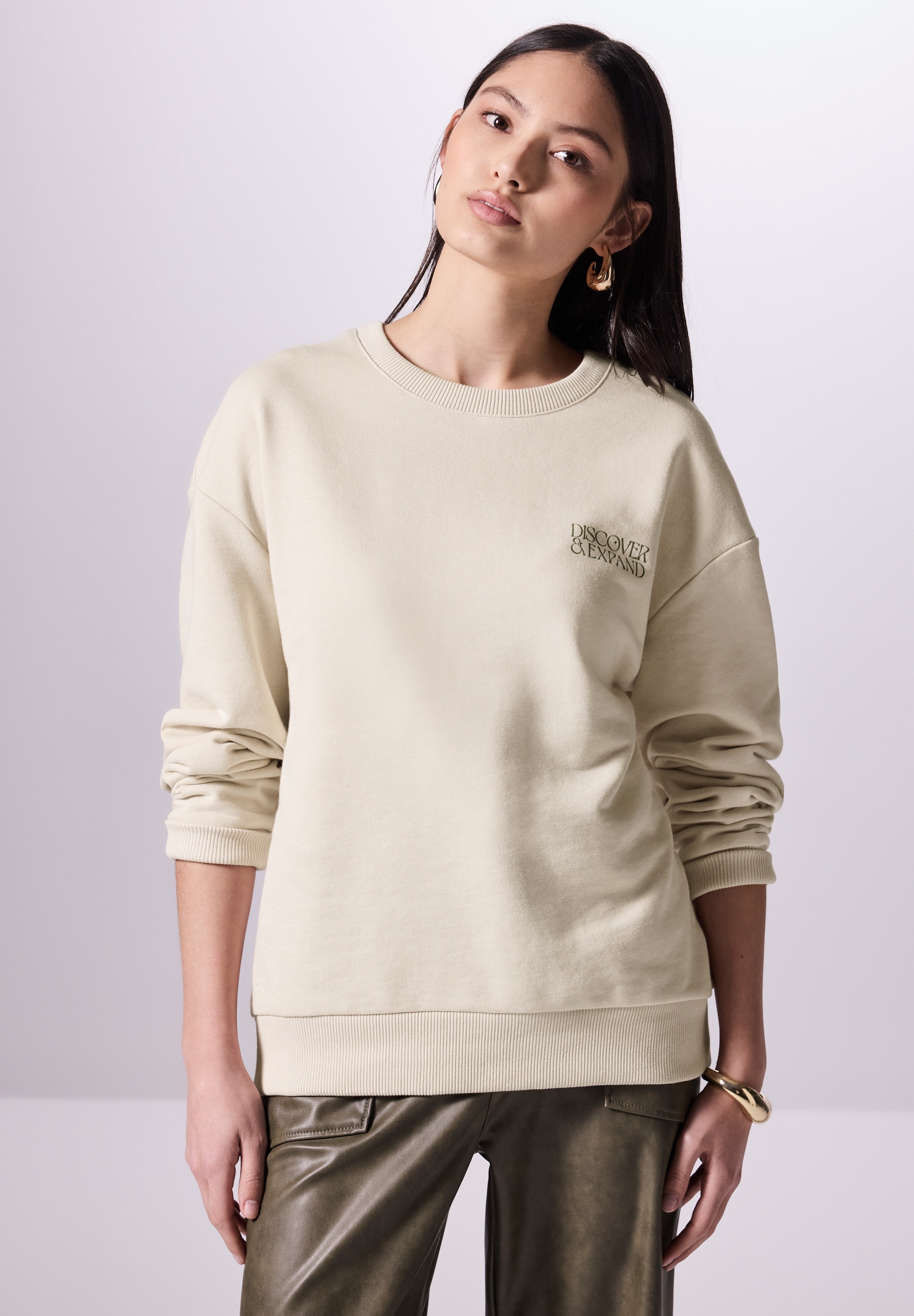 STREET ONE STUDIO Sweatshirt, im soften Baumwoll-Mix