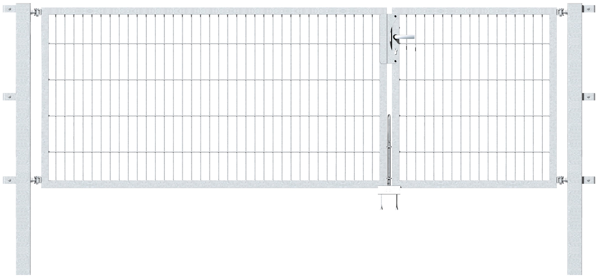 Alberts Zaundoppeltür »Flexo« 300 cm Breite (100 + 200 cm), in versch. Höhen