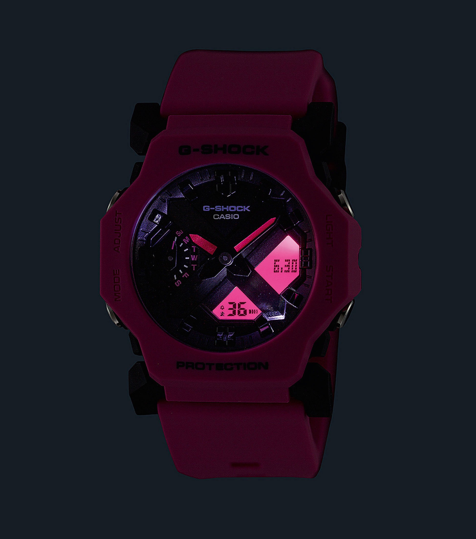 CASIO G-SHOCK Chronograph, Quarzuhr, Armbanduhr, Herrenuhr, Resinarmband, automatischer Kalender