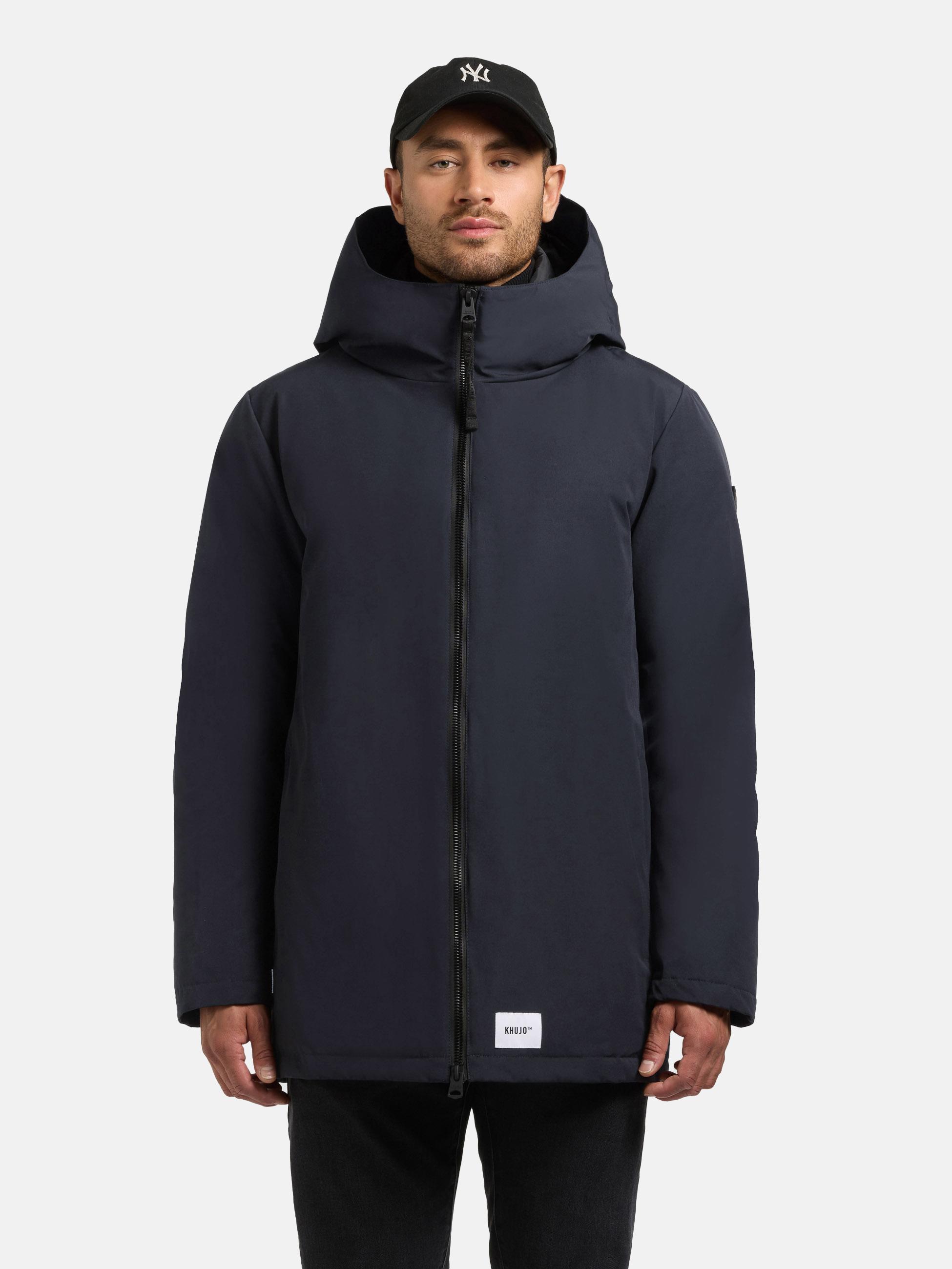 khujo Kurzmantel "Nedd" Kurzer Herren Parka mit innenliegenden Rucksack-Trägern
