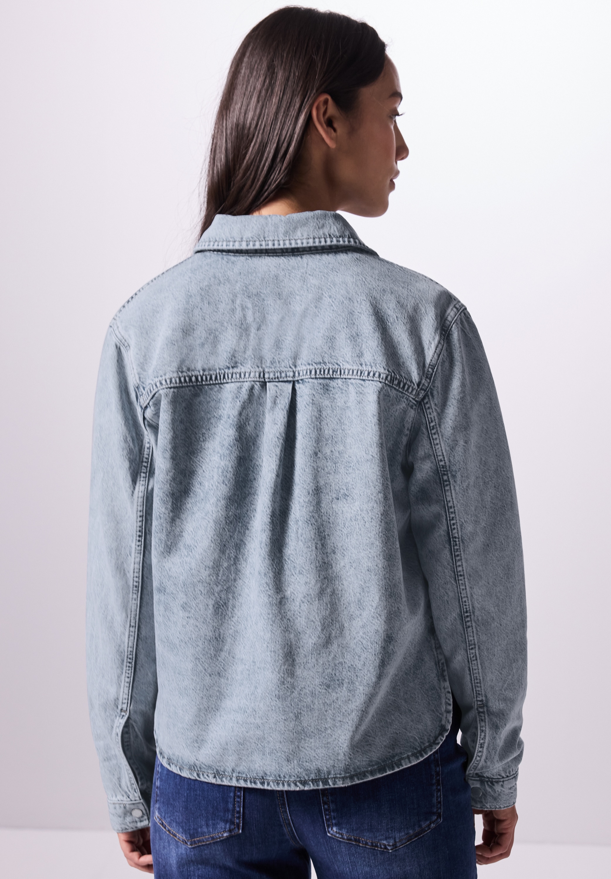 STREET ONE STUDIO Jeansbluse, mit Brusttaschen