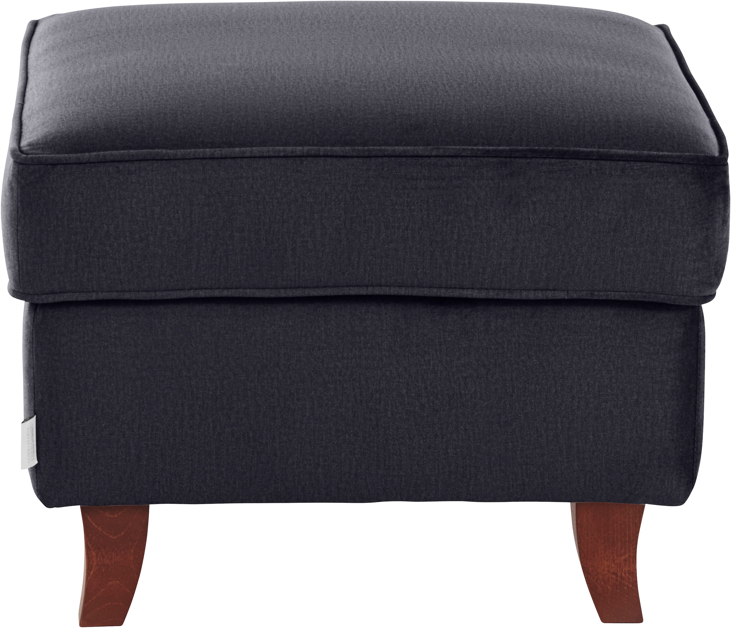 Home affaire Polsterhocker »Reims«, echte Chesterfield-Knopfheftung, Samtoptik mich changierender Optik