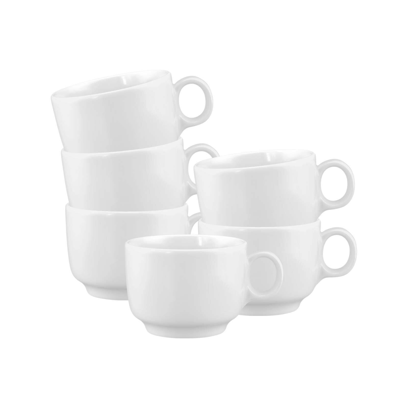 Seltmann Weiden Tasse "Kaffeetassen Sento Home 210 ml 6er Set weiß" Spülmas günstig online kaufen