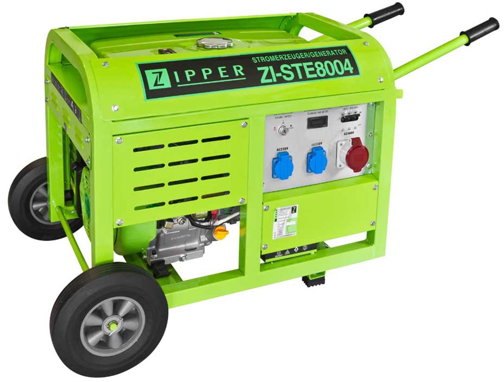 ZIPPER Stromerzeuger »2x230V/1x400V«, für Baustellen, Gartenbereich sowie Freizeit und Campingaktivitäten