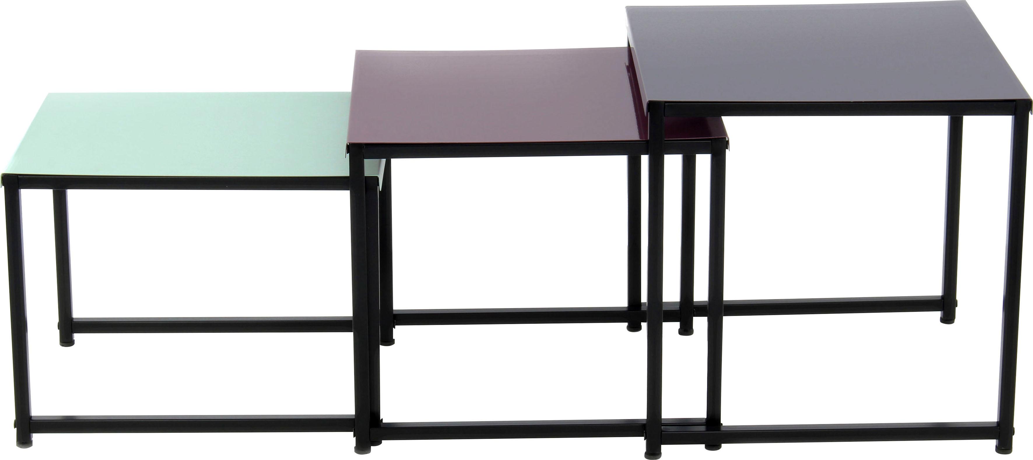 Thumbnail - Kayoom Beistelltisch "South 110 3er-Set, Tisch-Set in modernem Design" Set, 3 Stk. tlg. Platzsparende Beistelltische in ...