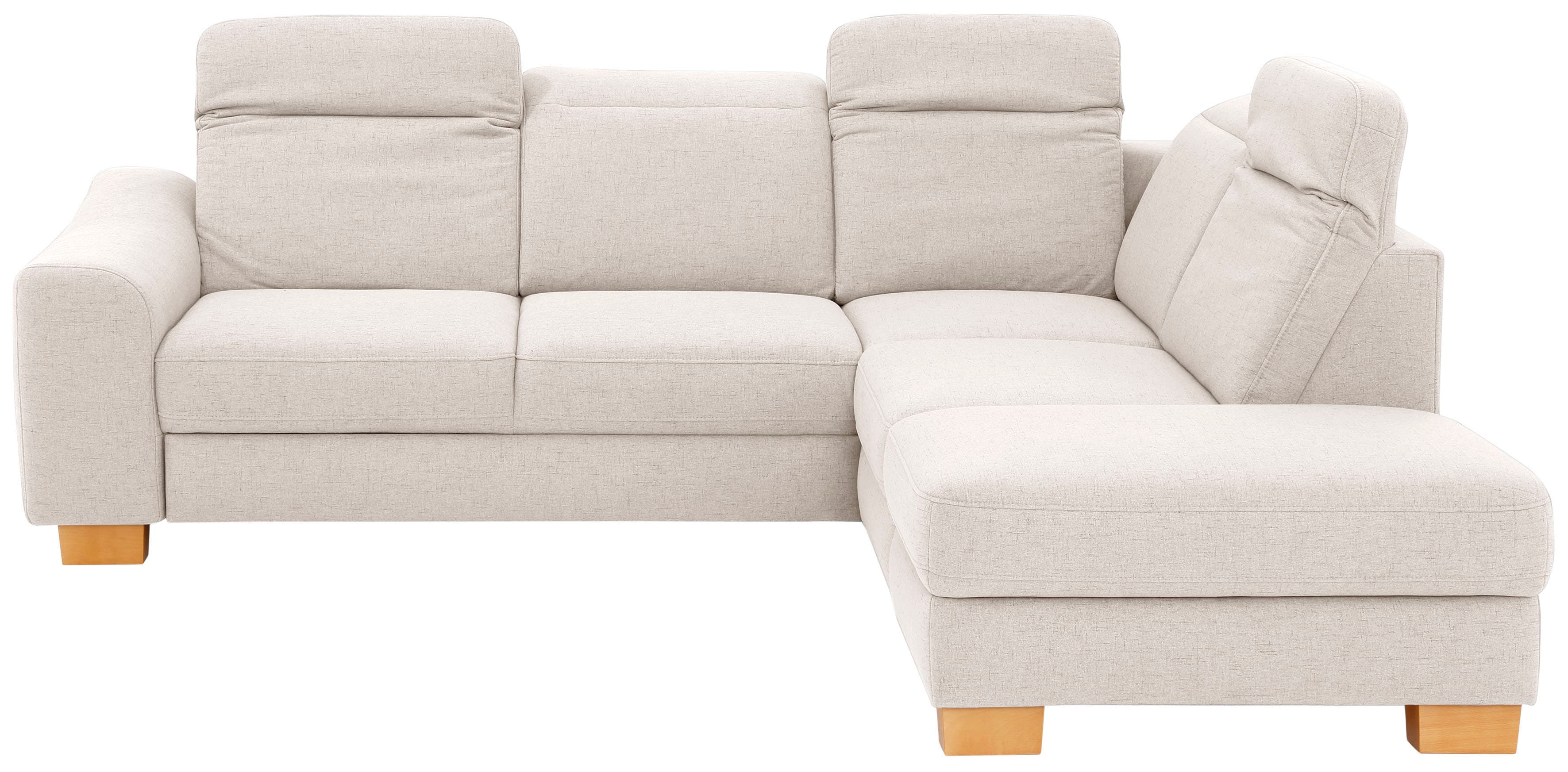 Home affaire Ecksofa "Dundee L-Form" wahlweise mit Kopfteilverstellung und zusätzlich mit Schlaffunktion