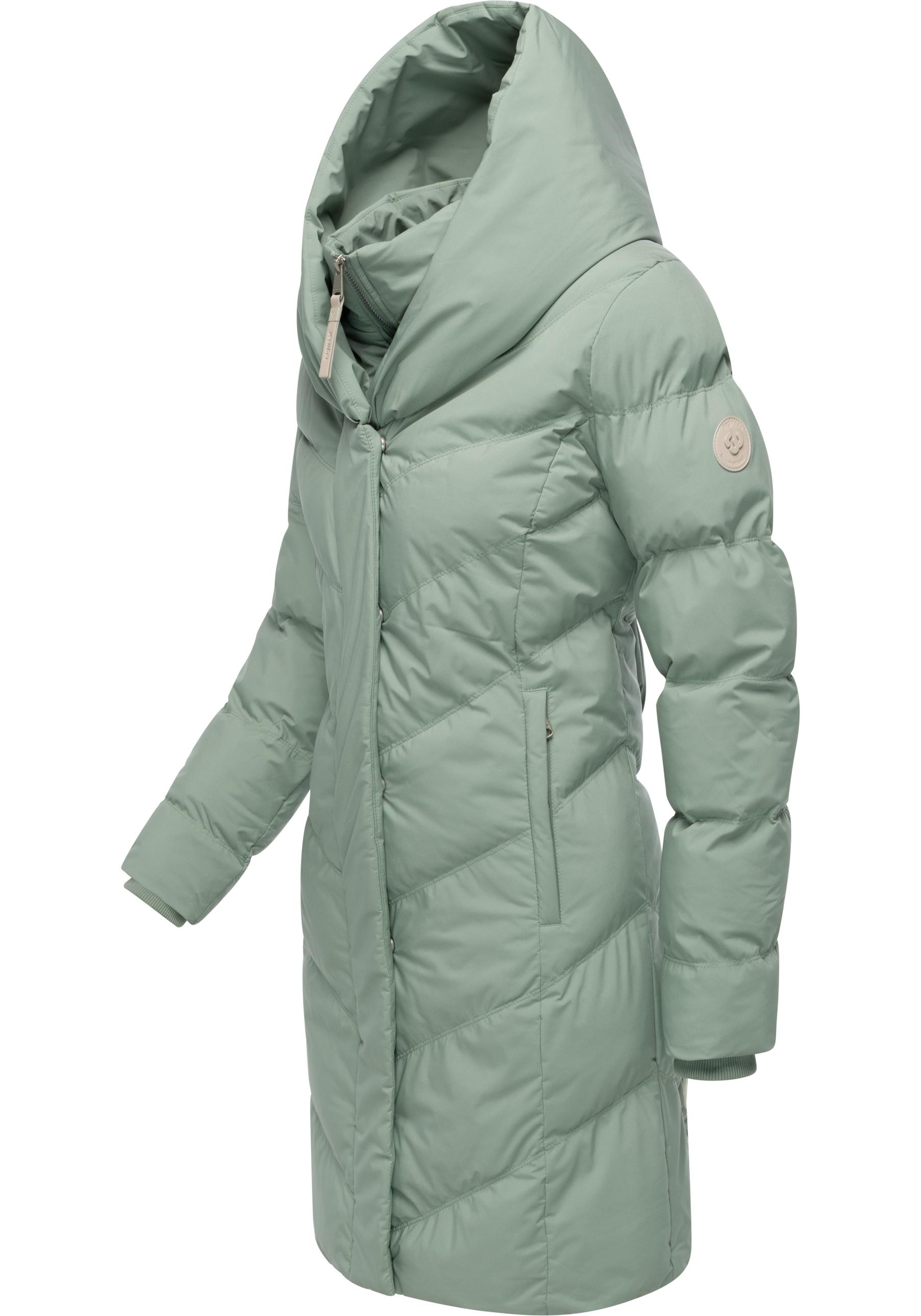 Ragwear Steppmantel »Natalka Soft YOUMODO«, Warmer Wintermantel mit hohem Kragen und Kapuze