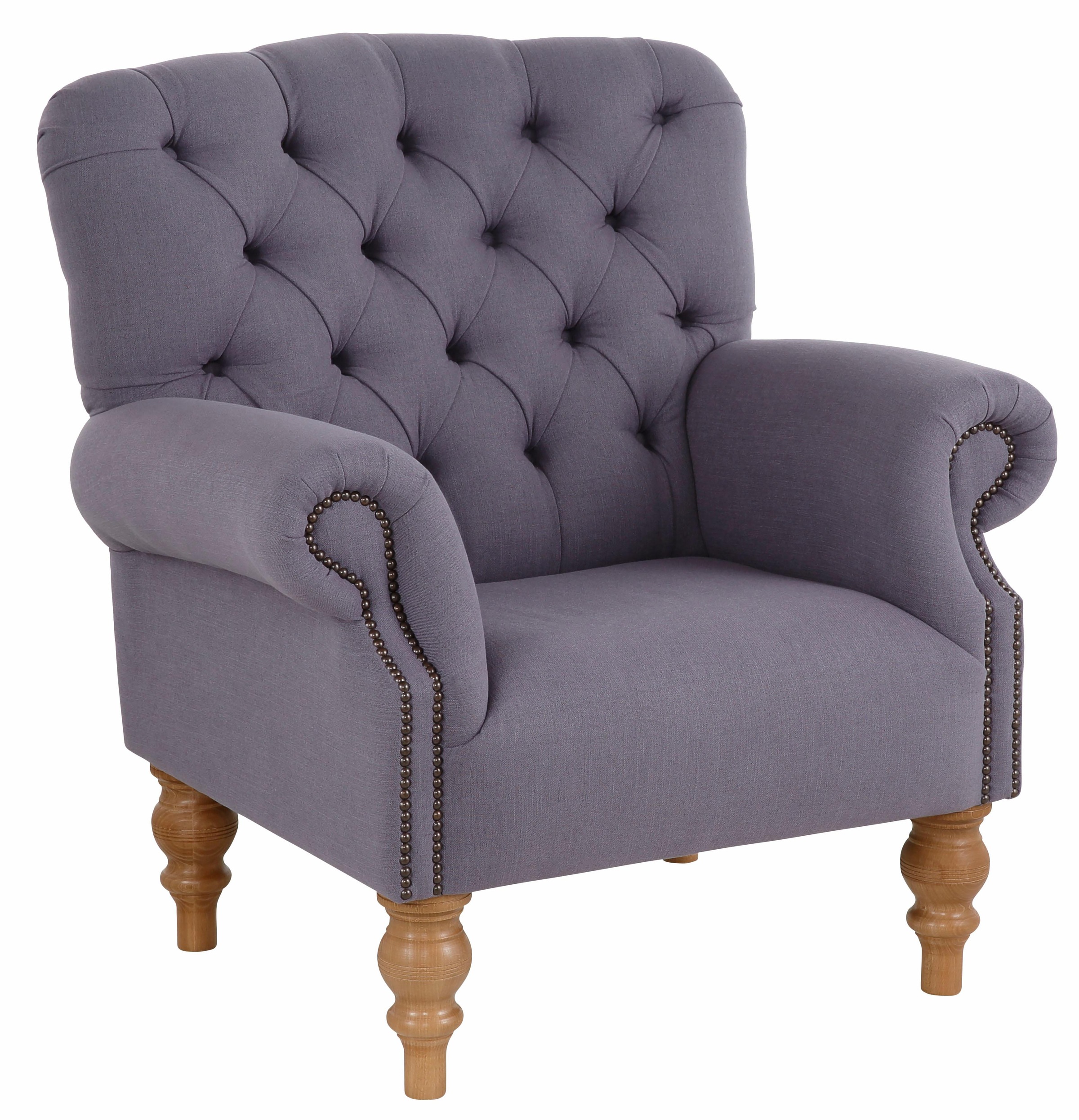 Home affaire Sessel »Lord«, mit echter Chesterfield-Knopfheftung und Ziernägeln