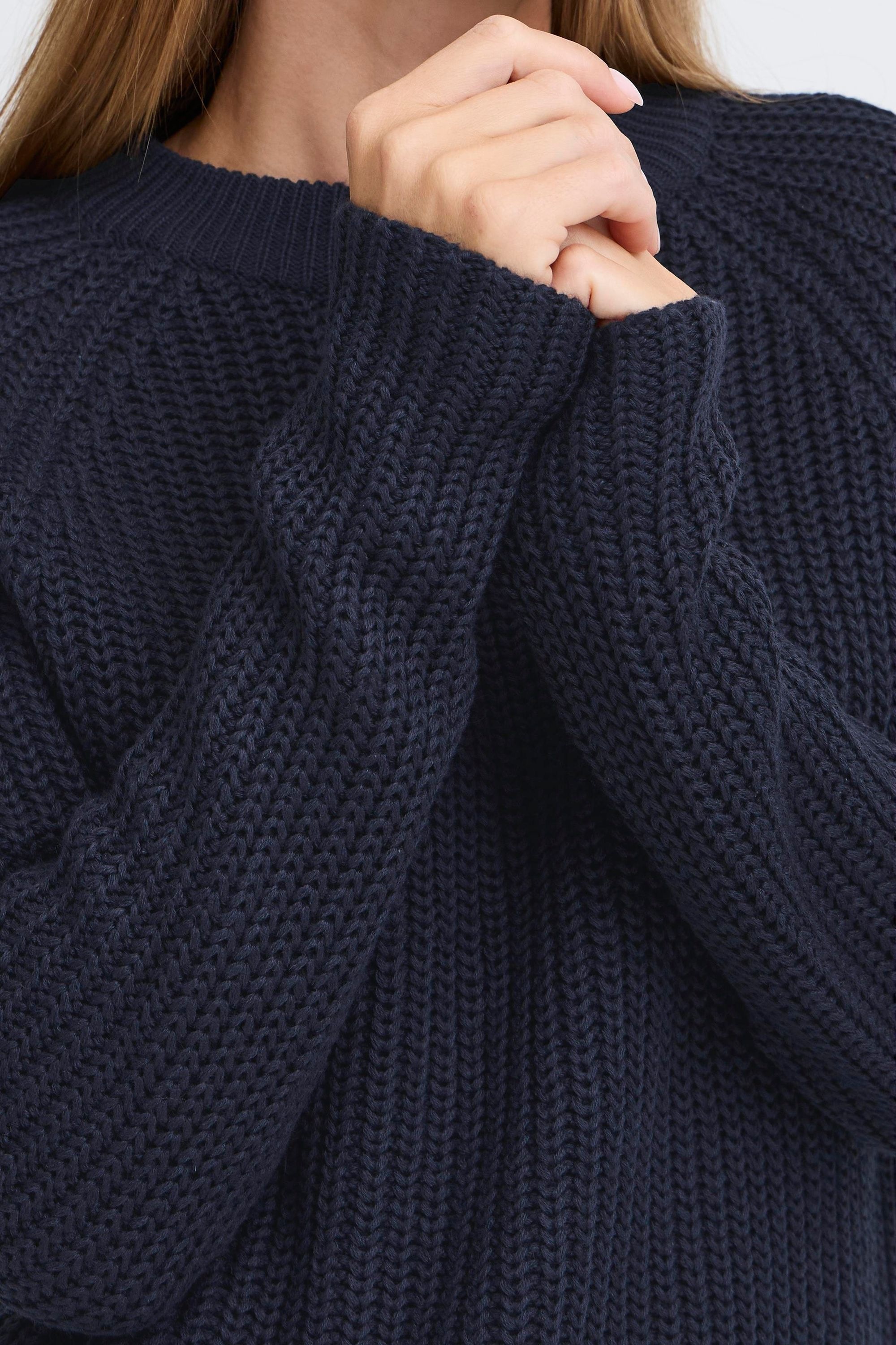 OXMO Strickfleece-Pullover »Strickpullover OXFKANNA«