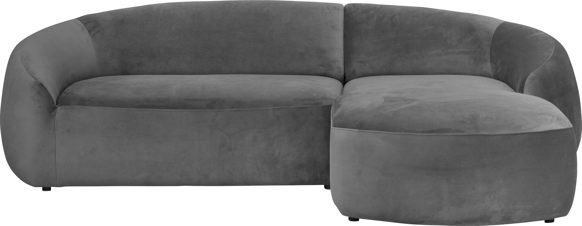LeGer Home by Lena Gercke Ecksofa »YANI L-Form, Designersofa, organische Form, Maße B/T/H: 255/170/81 cm«, mit Wellenunterfederung, auch in Bouclé, Recamiere rechts/links