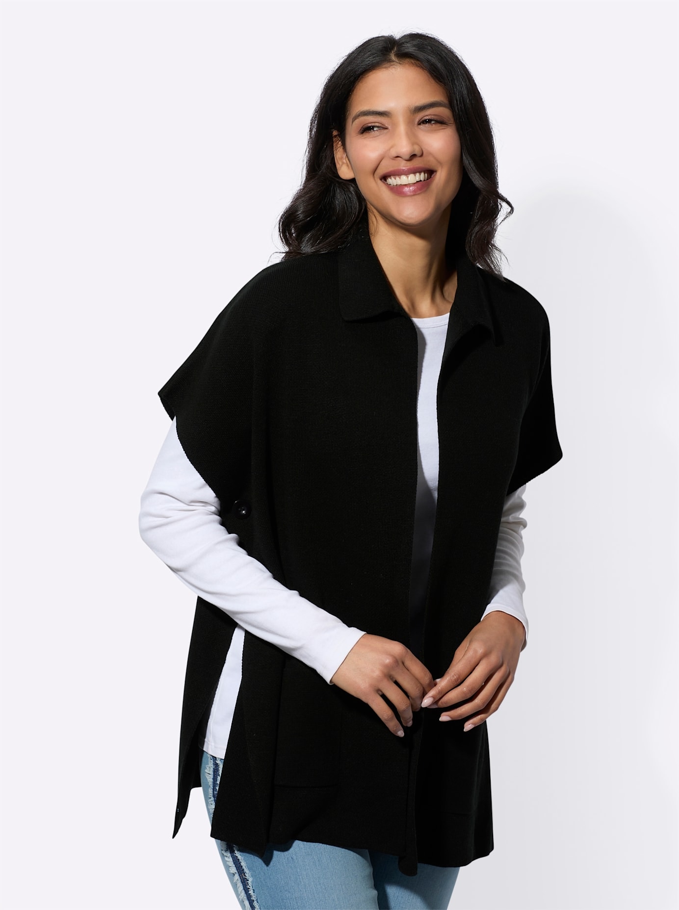 Classic Basics Strickcape