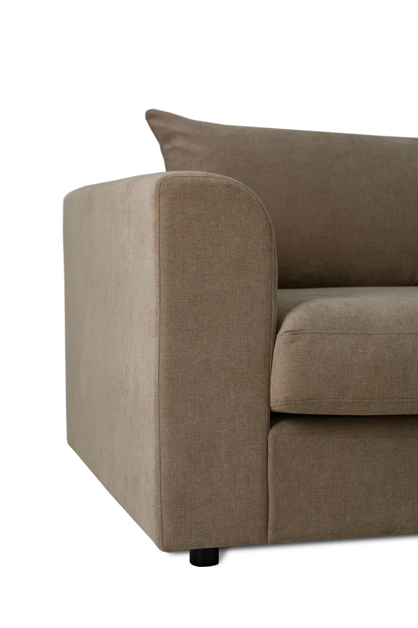 LeGer Home by Lena Gercke Ecksofa »Avelina«, (2 St.), Breite 297 cm, in Cord- und Chenille- Stoff, Rückenkissen mit Federn