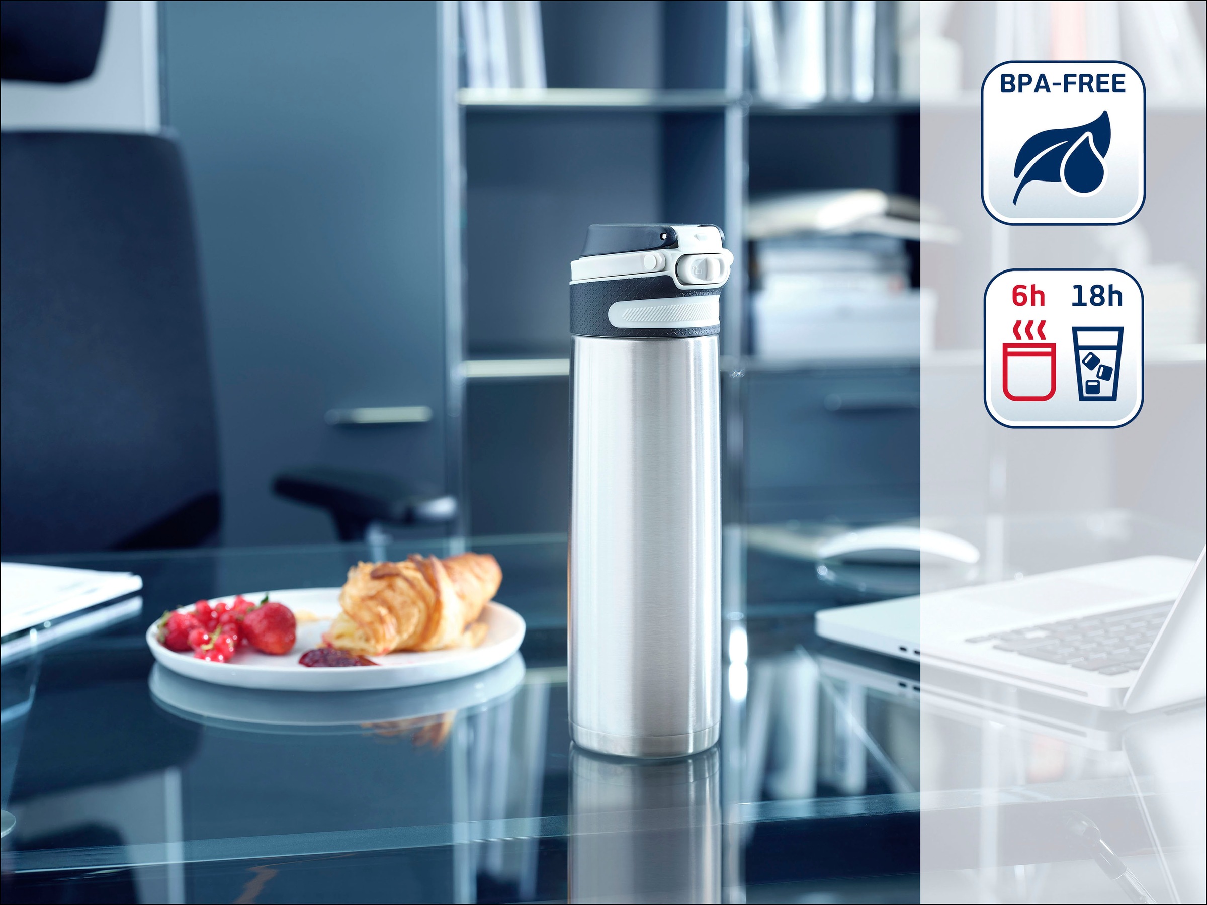 Leifheit Thermoflasche »Flip« 600 ml