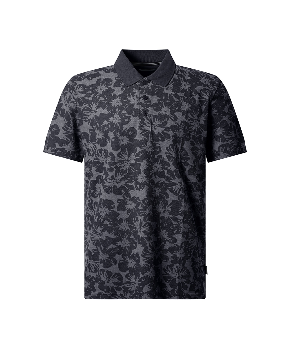 Pierre Cardin Poloshirt »Polo piqué alloverprint« mit floralem Allover-Print, Piqué