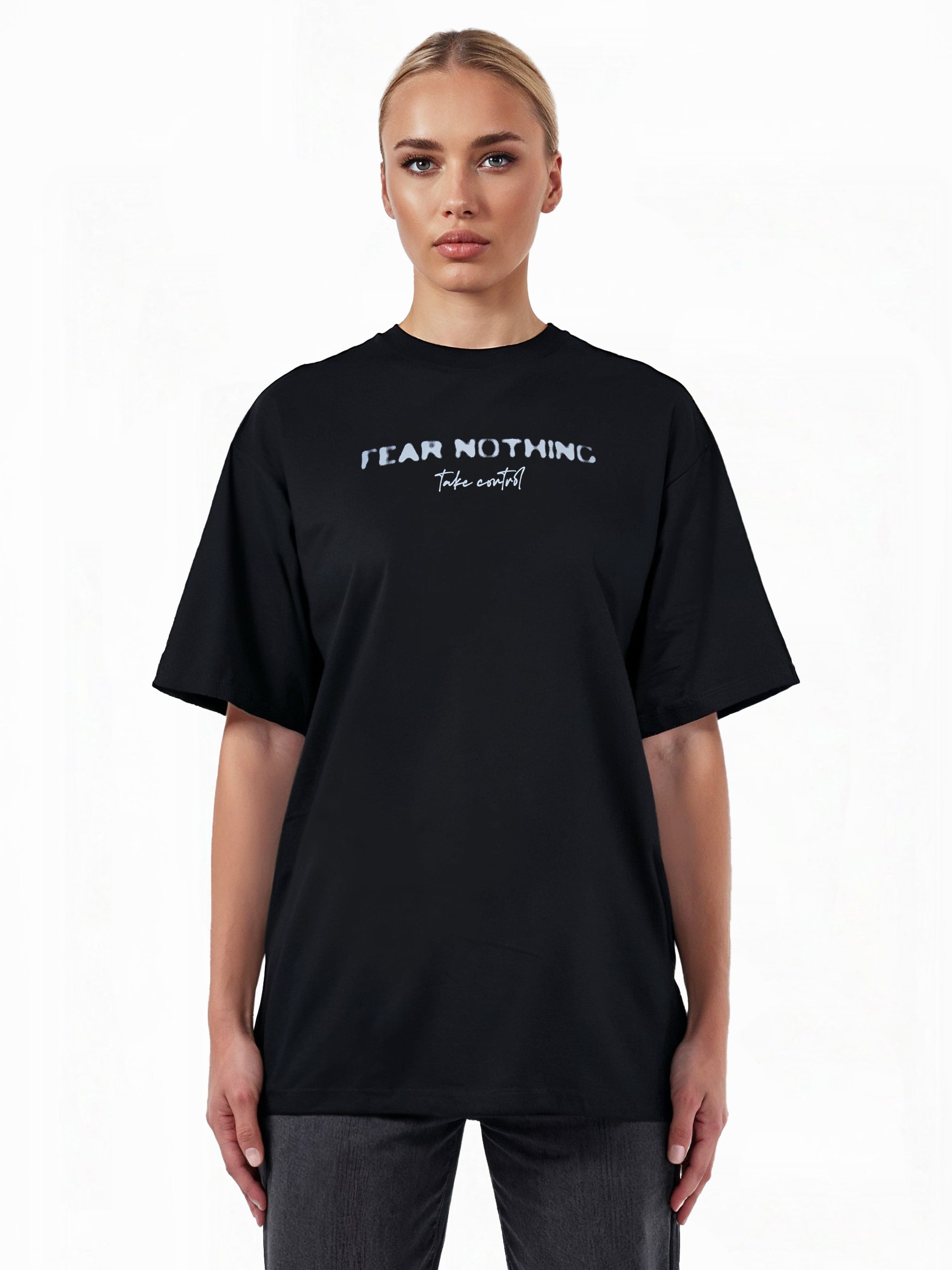 trueprodigy Oversize-Shirt "Noa F Logo Print Oversized Rundhals"