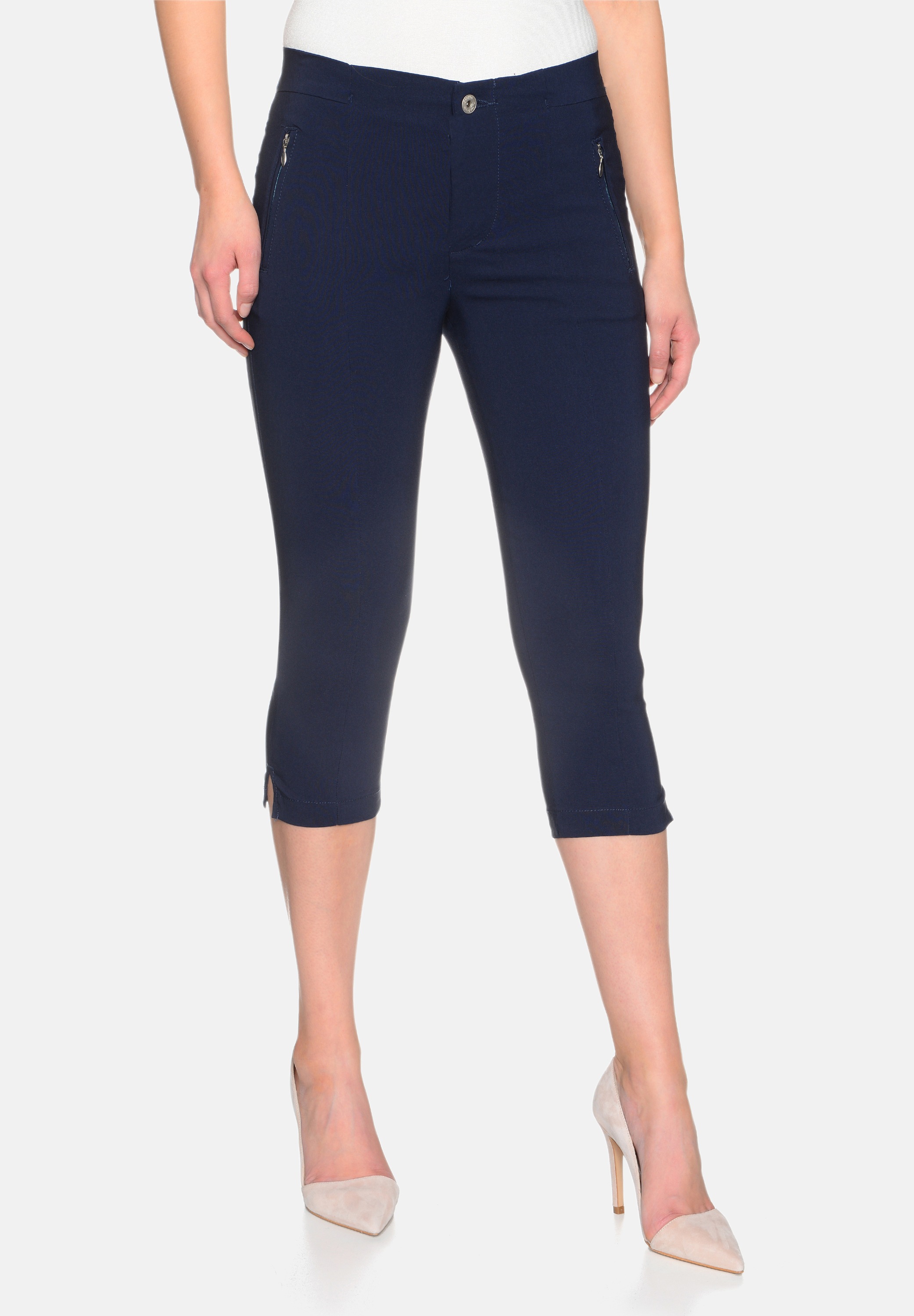 STOOKER WOMEN 7/8-Hose "Macau Bengalin Slim Fit Jeans" Slim Fit Casual Clea günstig online kaufen