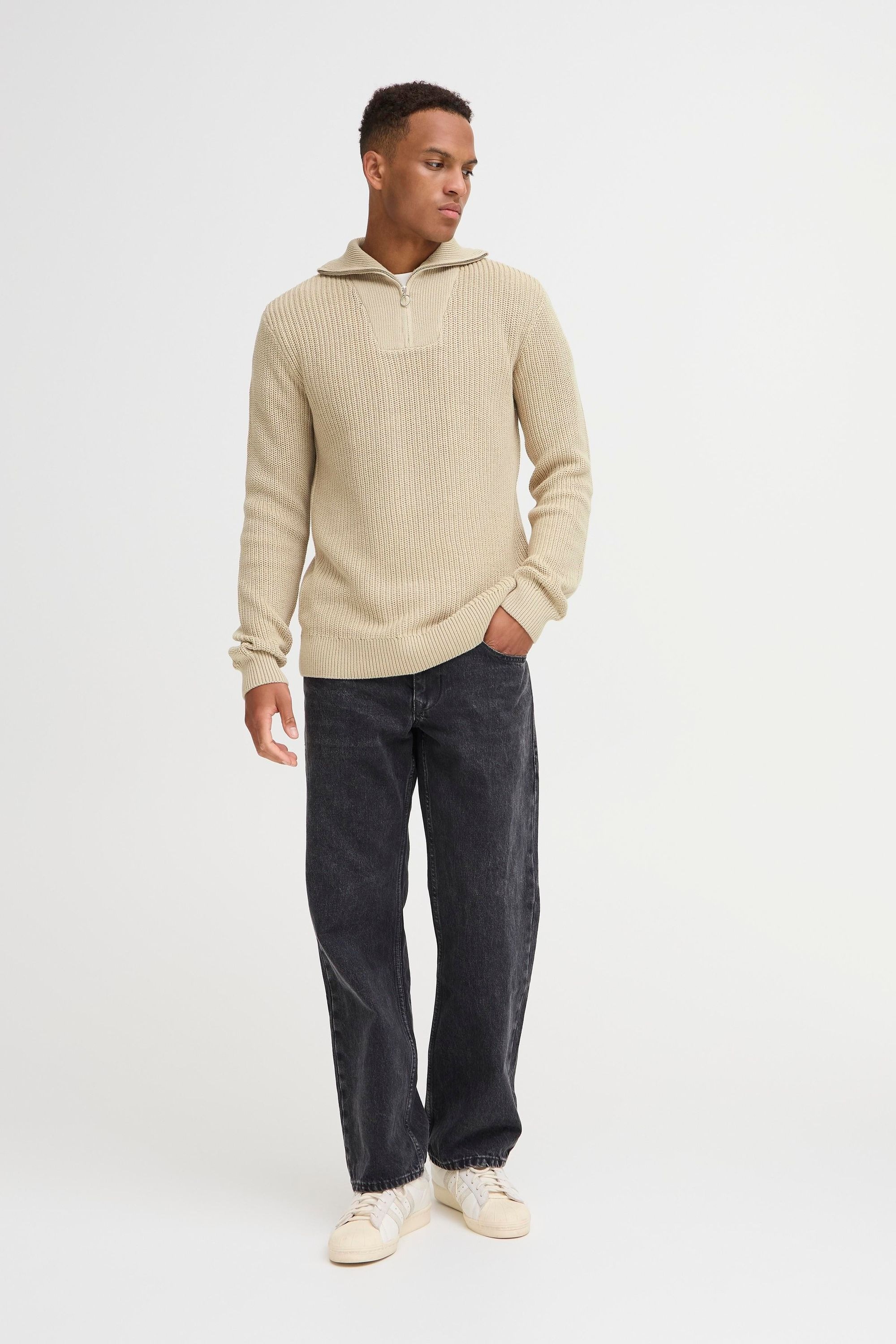 Blend Troyer BHDENO Halfzipp Pullover Gray M 2