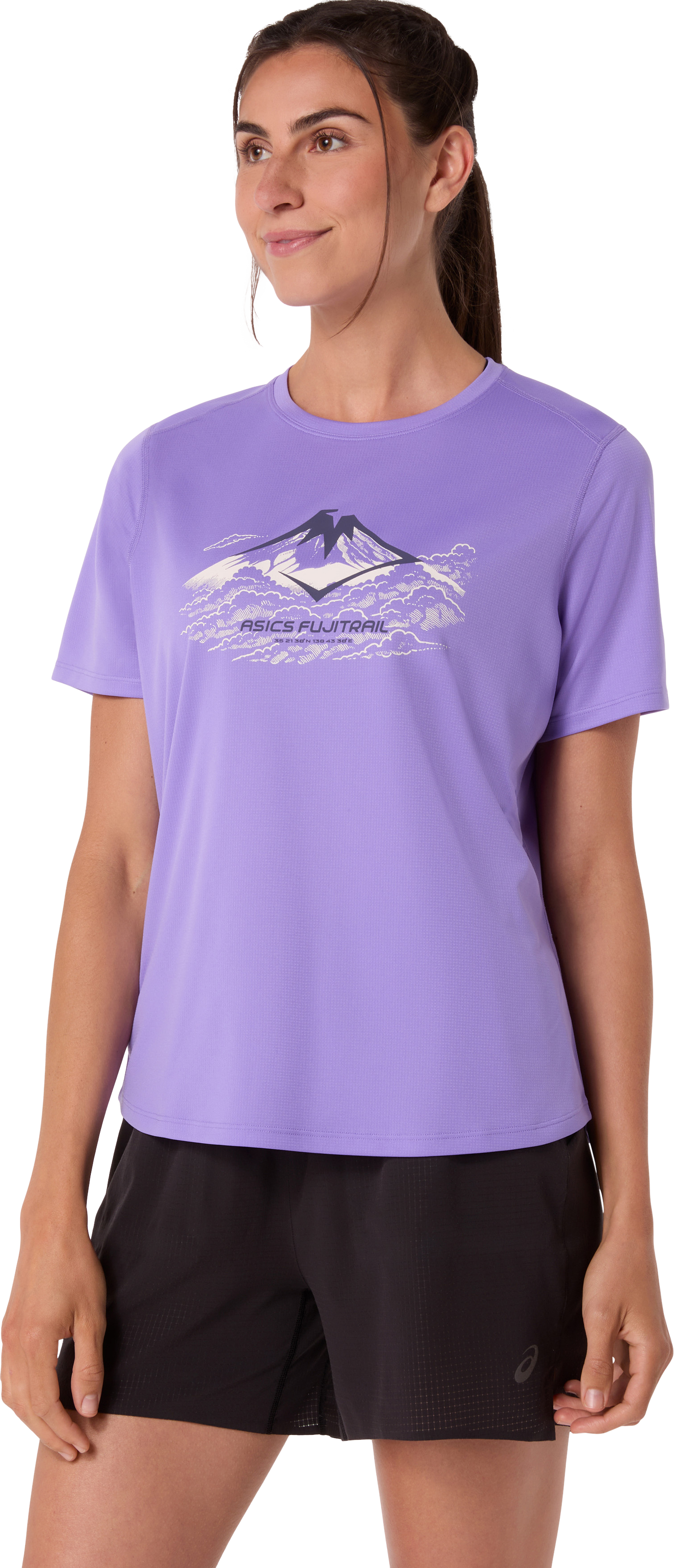 Asics Laufshirt "FUJITRAIL LOGO SS TOP" Schnelltrocknend, Reflektierend, Leicht