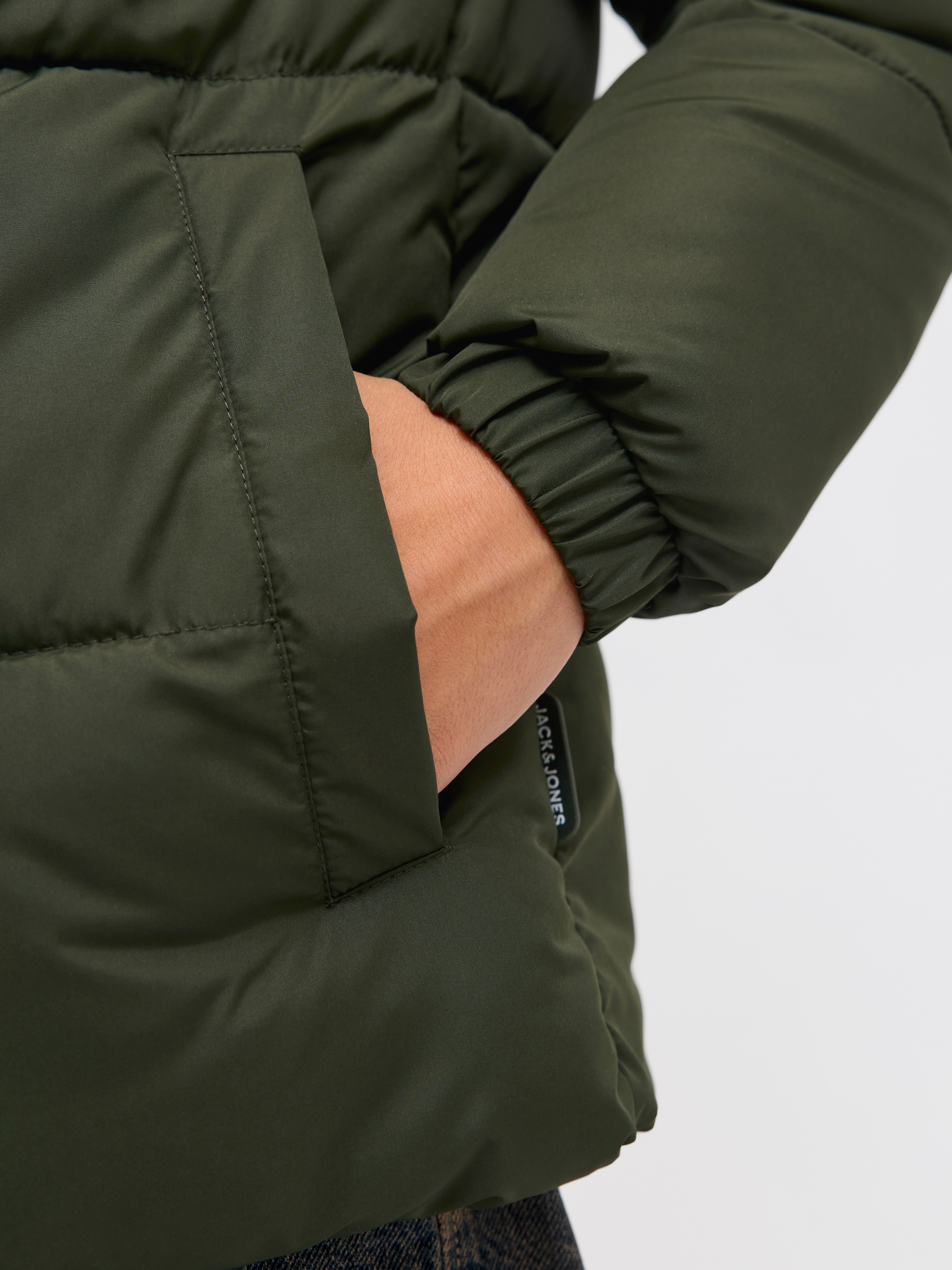 Jack & Jones Junior Steppjacke »JJMAZE PUFFER COLLAR JNR« ohne Kapuze