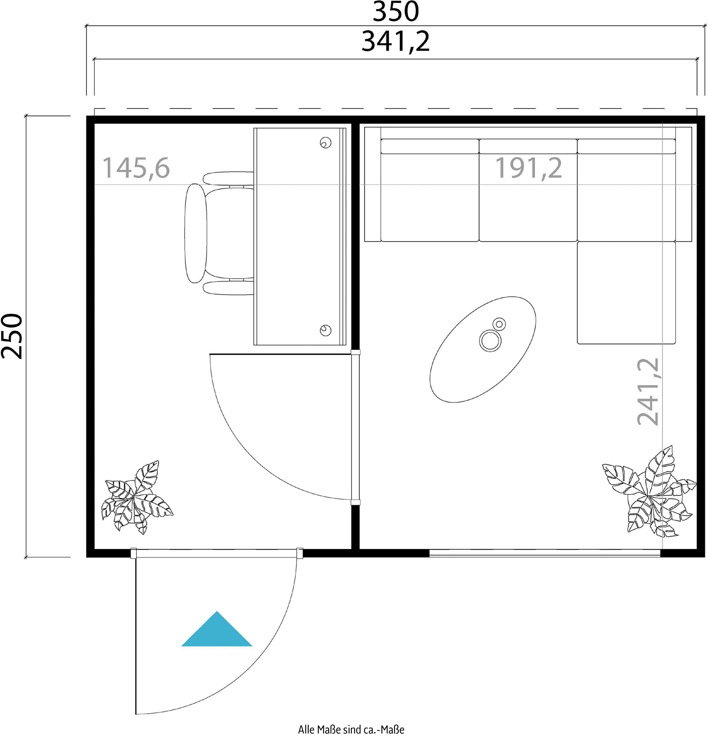 LASITA MAJA Gartenhaus »SARDINIA«, (Set, inkl. Fussbodenbretter zum verlegen)