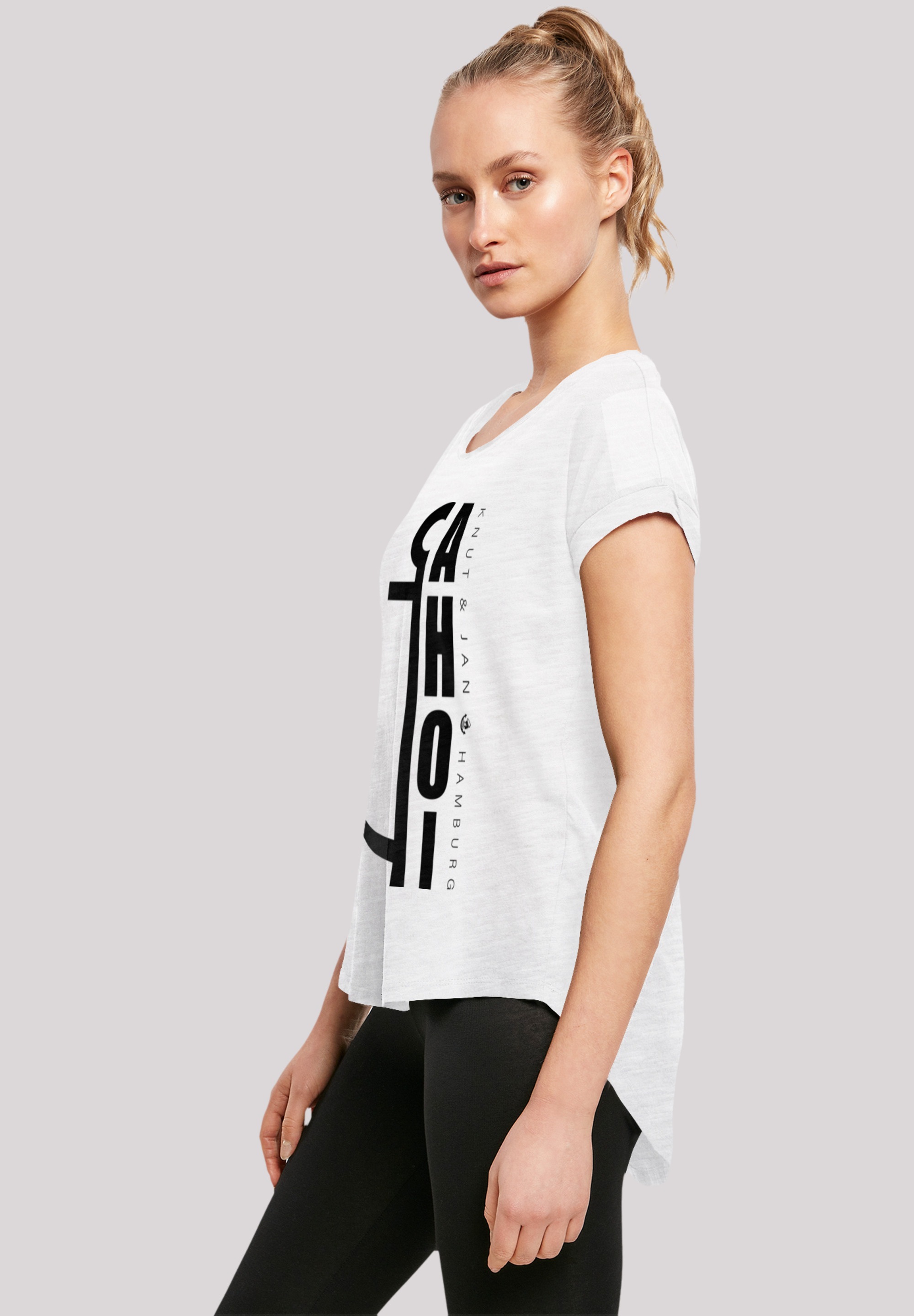 F4NT4STIC T-Shirt »Ahoi Anker Knut & Jan Hamburg«, Print