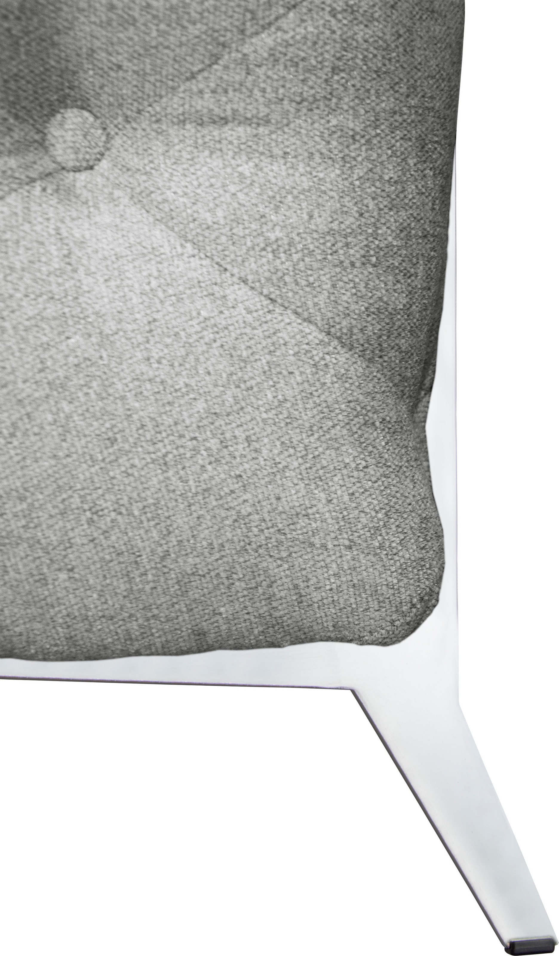 Leonique Chesterfield-Sofa »Amaury L-Form«, großes Ecksofa, Chesterfield-Optik, Breite 323 cm, Fußfarbe wählbar