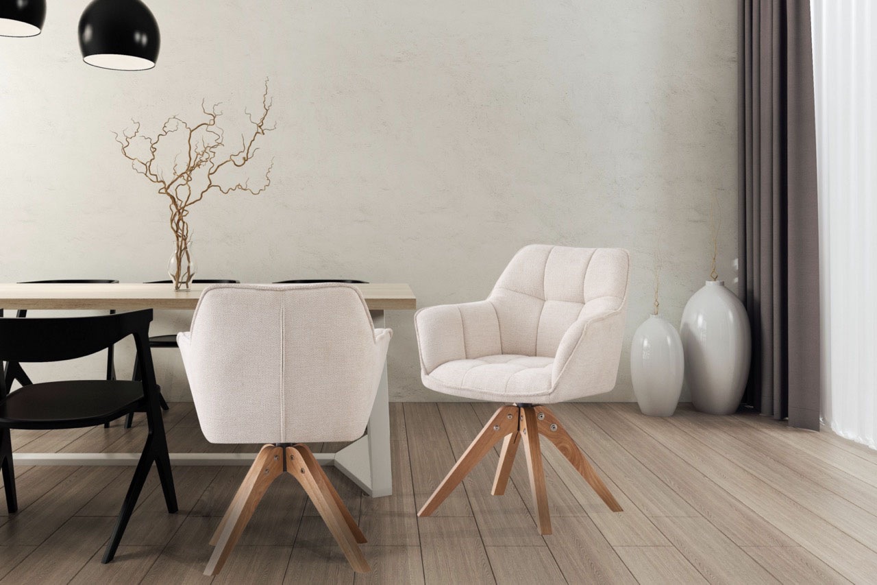 Kayoom Polsterstuhl "Stuhl Dian 325 bequem, formschönes Design" () 1 Stk.stabil & robust, hochwertige Verarbeitung, bequem