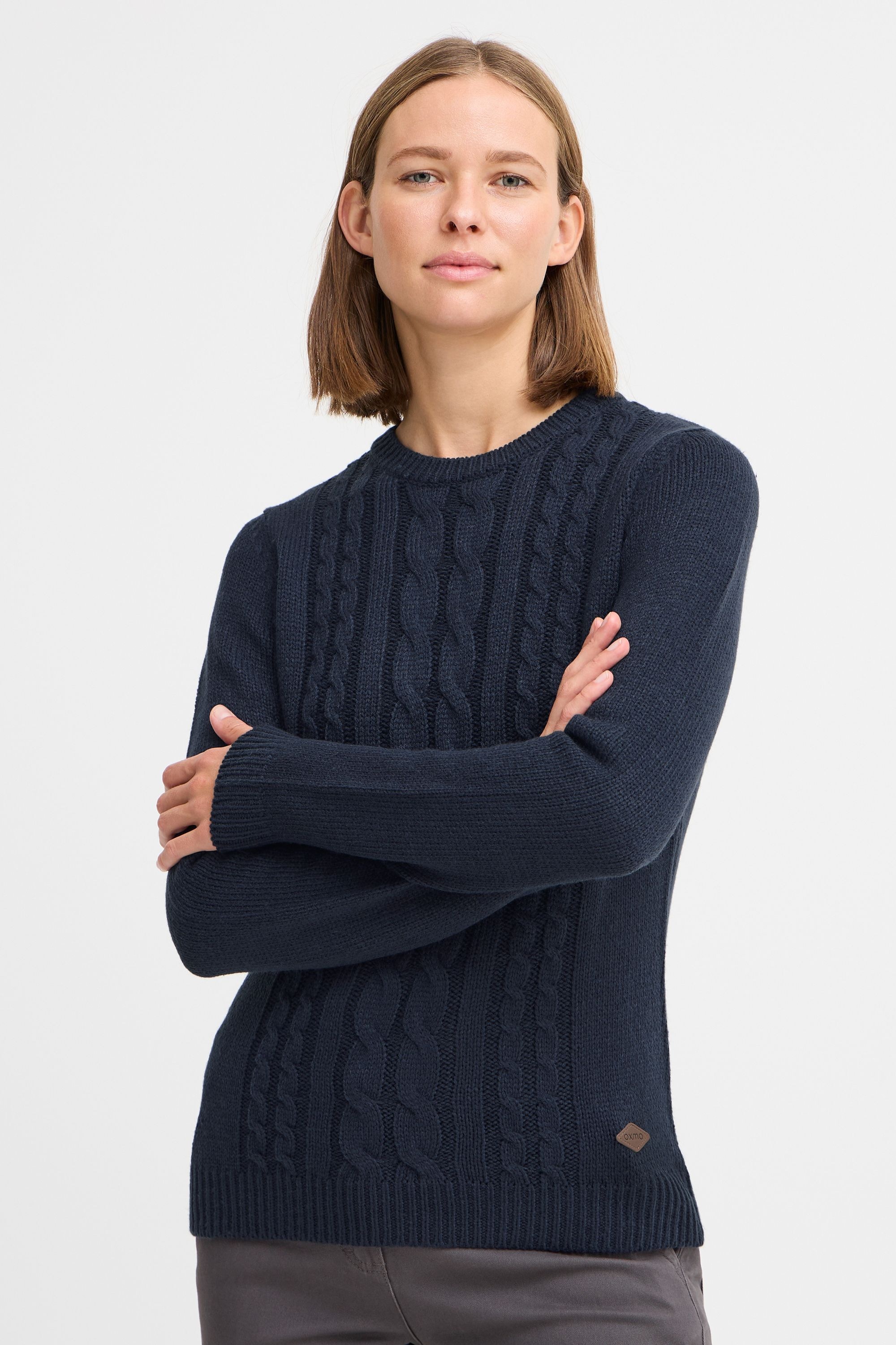 OXMO Strickfleece-Pullover »Strickpullover OXCARRYONE«