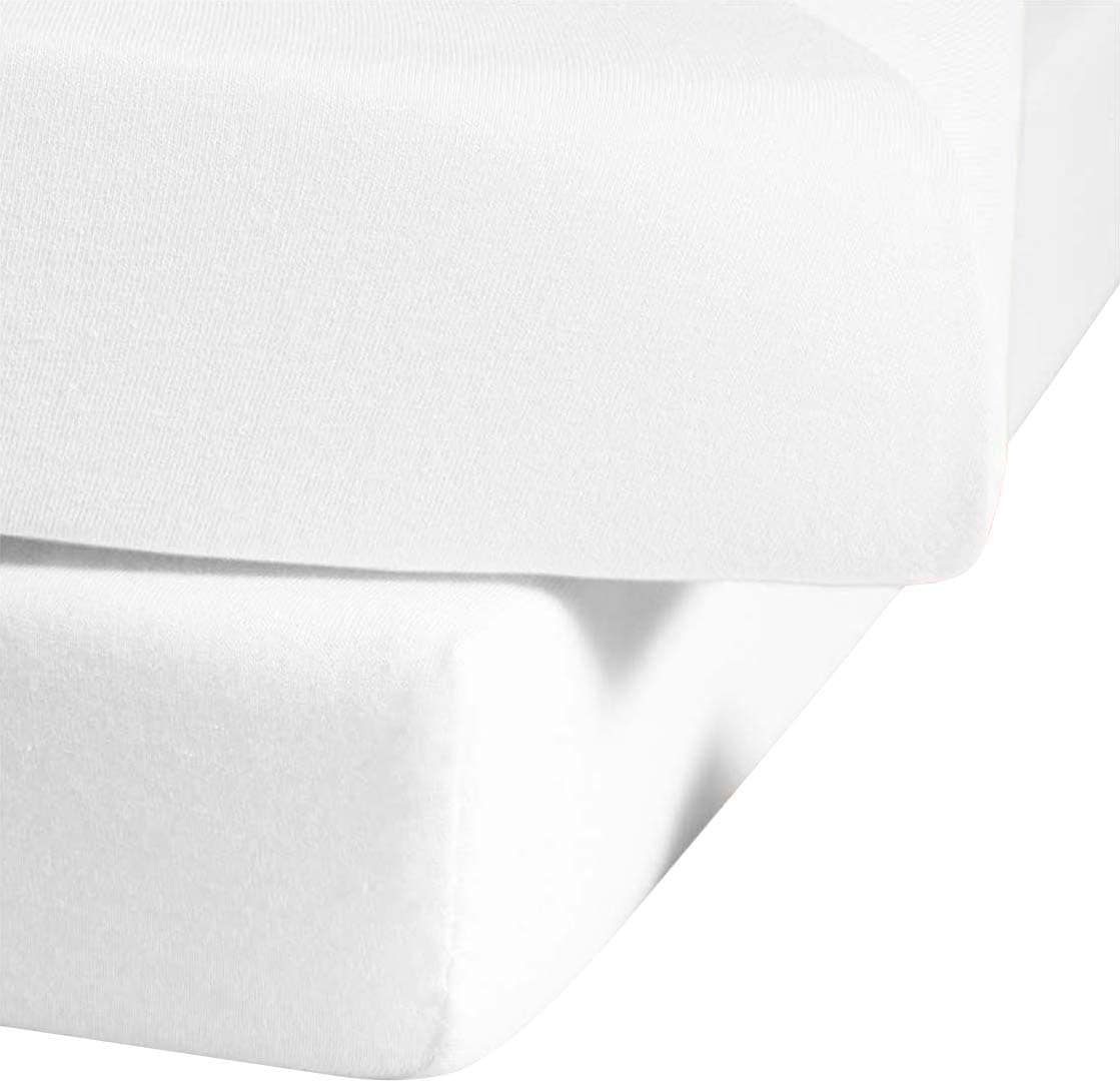 fleuresse "Ines hochwertiger Jersey aus reiner Baumwolle," aus Baumwolle, für Matratzen bis 23 cm Höhe, Bettlaken, Spannbetttuch