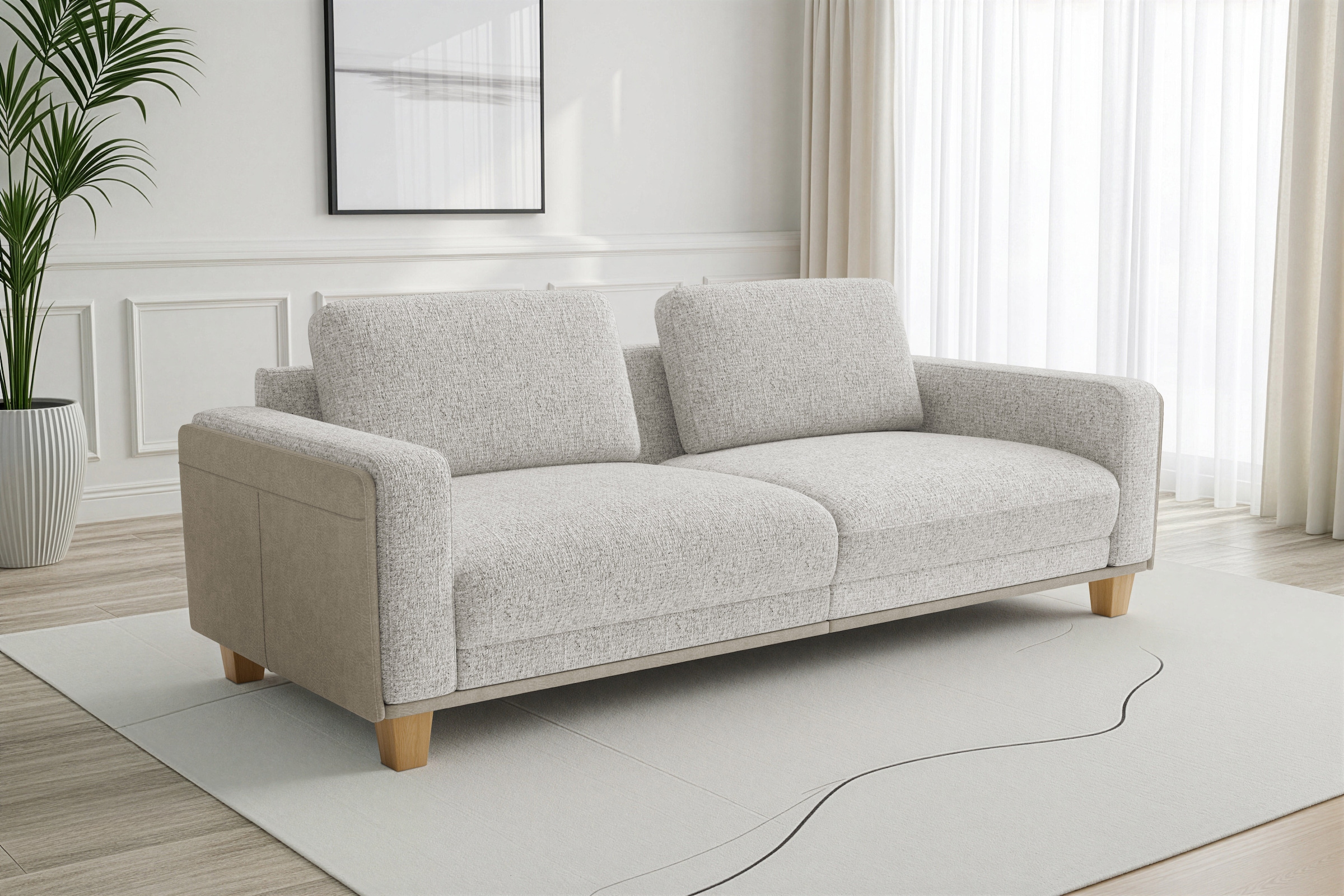 sit&more Big-Sofa "Concept" Modernes Sofa in drei Fußfarben zur Auswahl