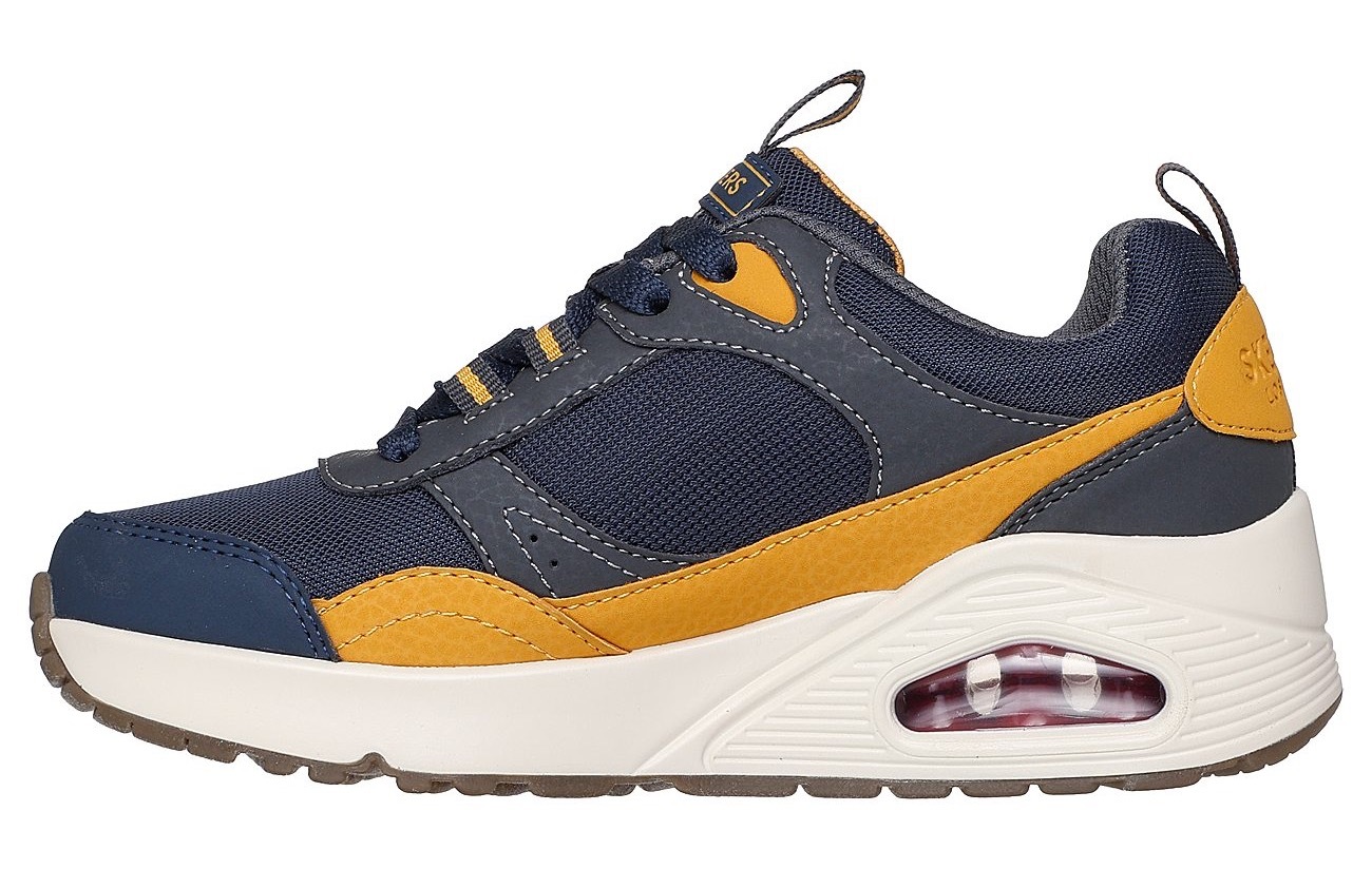 Skechers Sneaker »UNO - RETRO GROOVE«, Freizeitschuh mit Memory Foam, Größenschablone zum Download