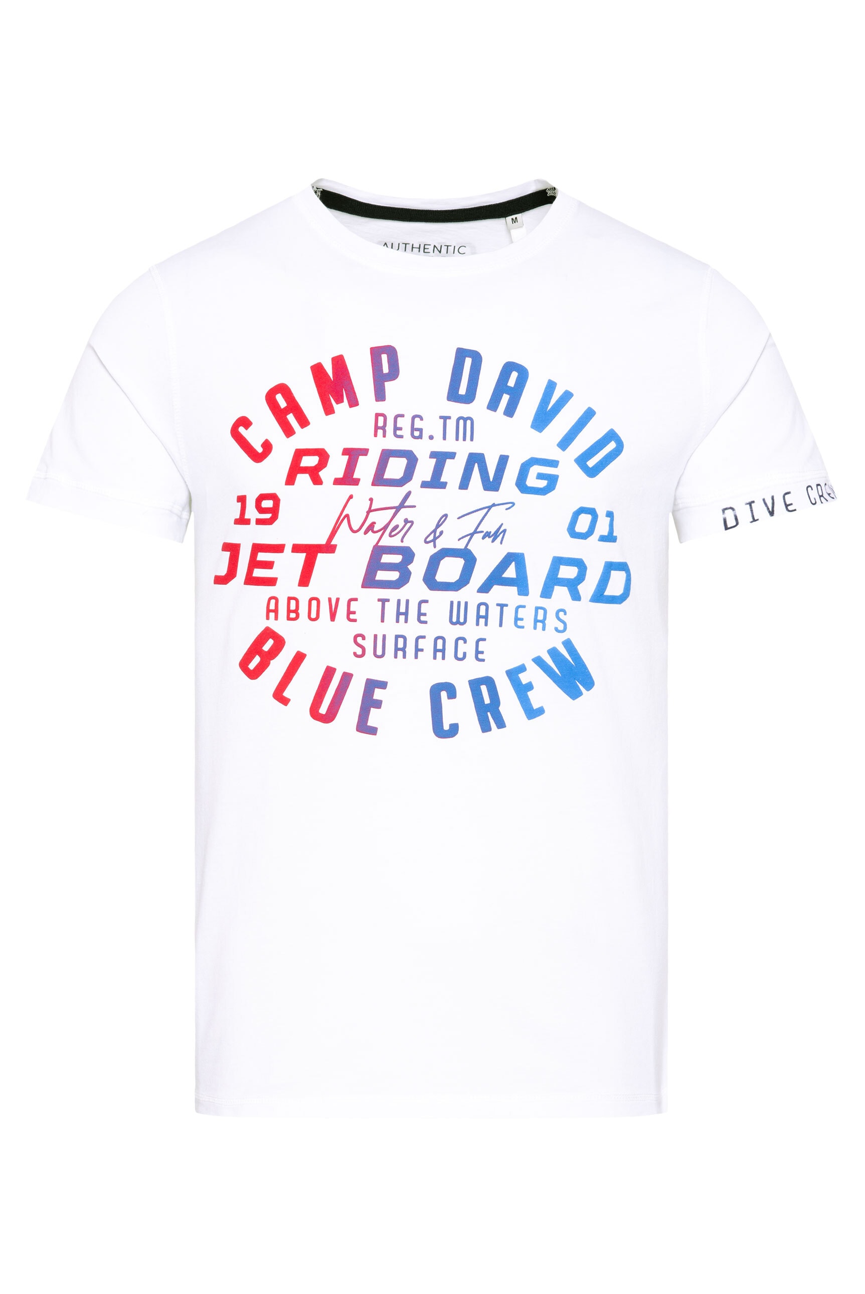 CAMP DAVID Rundhalsshirt, aus Baumwolle