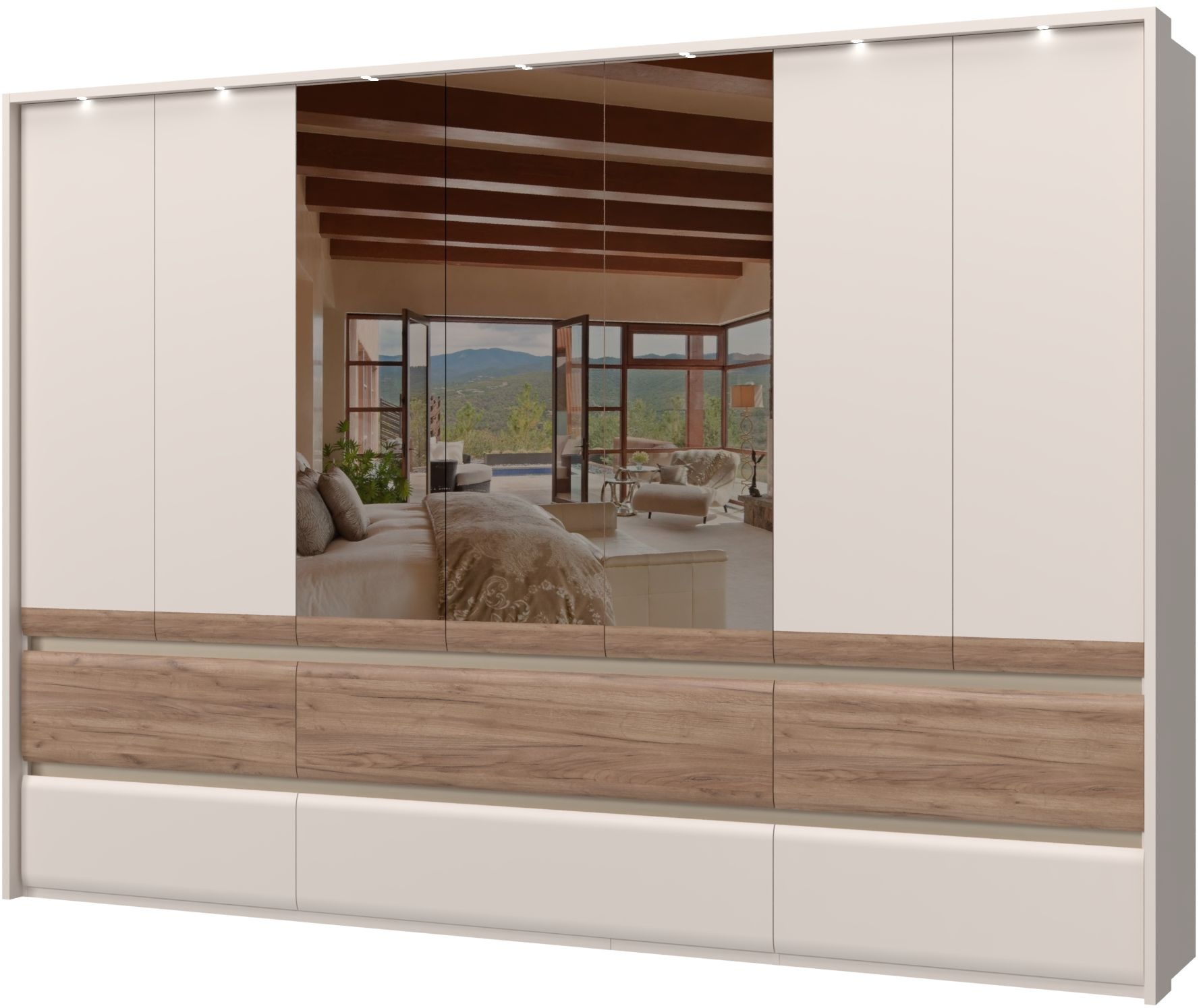 OTTO home Kleiderschrank "Invictus, UV lackiert, FSC-zertifiziert, grifflos günstig online kaufen