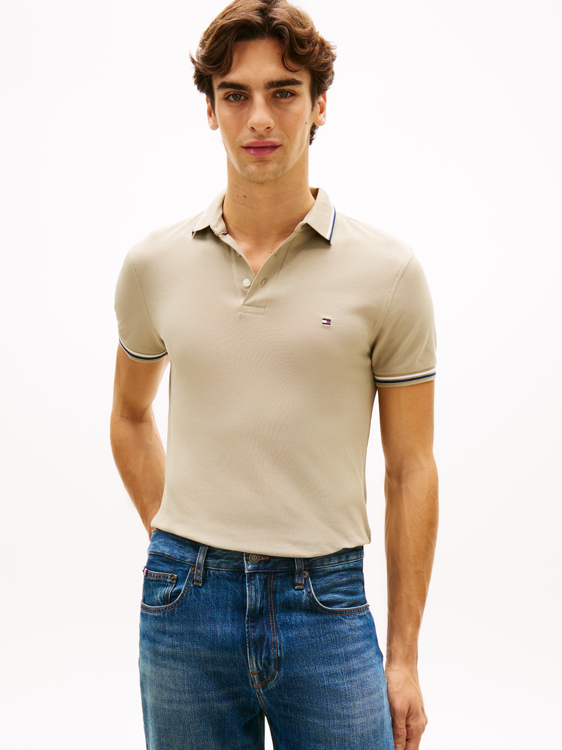 Tommy Hilfiger "TOMMY TIPPED SLIM POLO" günstig online kaufen