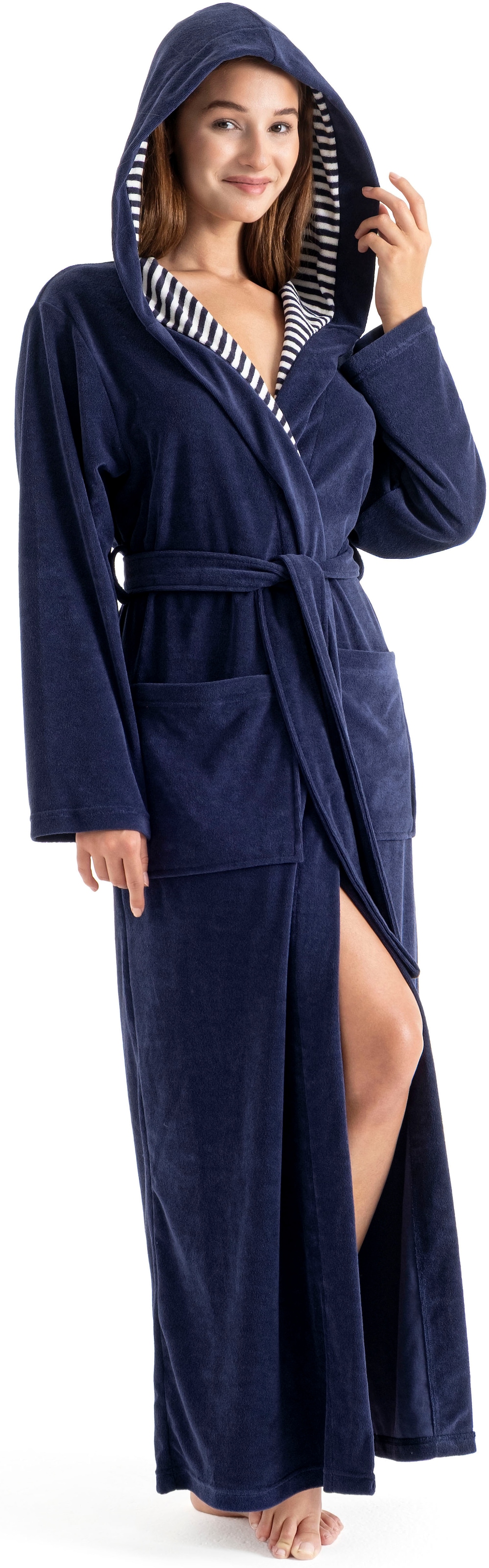 KangaROOS Damenbademantel "Dalia, ideal für Sauna & Spa, Standardlänge & Üb günstig online kaufen