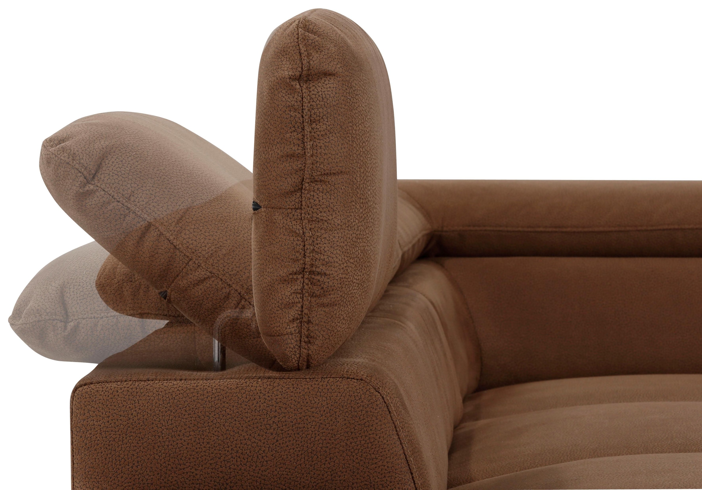 Home affaire Ecksofa »Alberto L-Form«, mit Kopfteilverstellung, wahlweise mit Bettfunktion