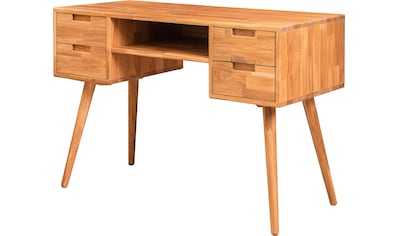 andas Schreibtisch »Scandi«, aus massivem Eichenholz, mit einer praktischen... kaufen